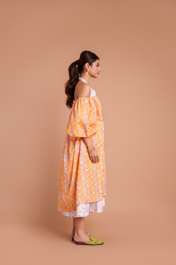 Coral Contoured Dress