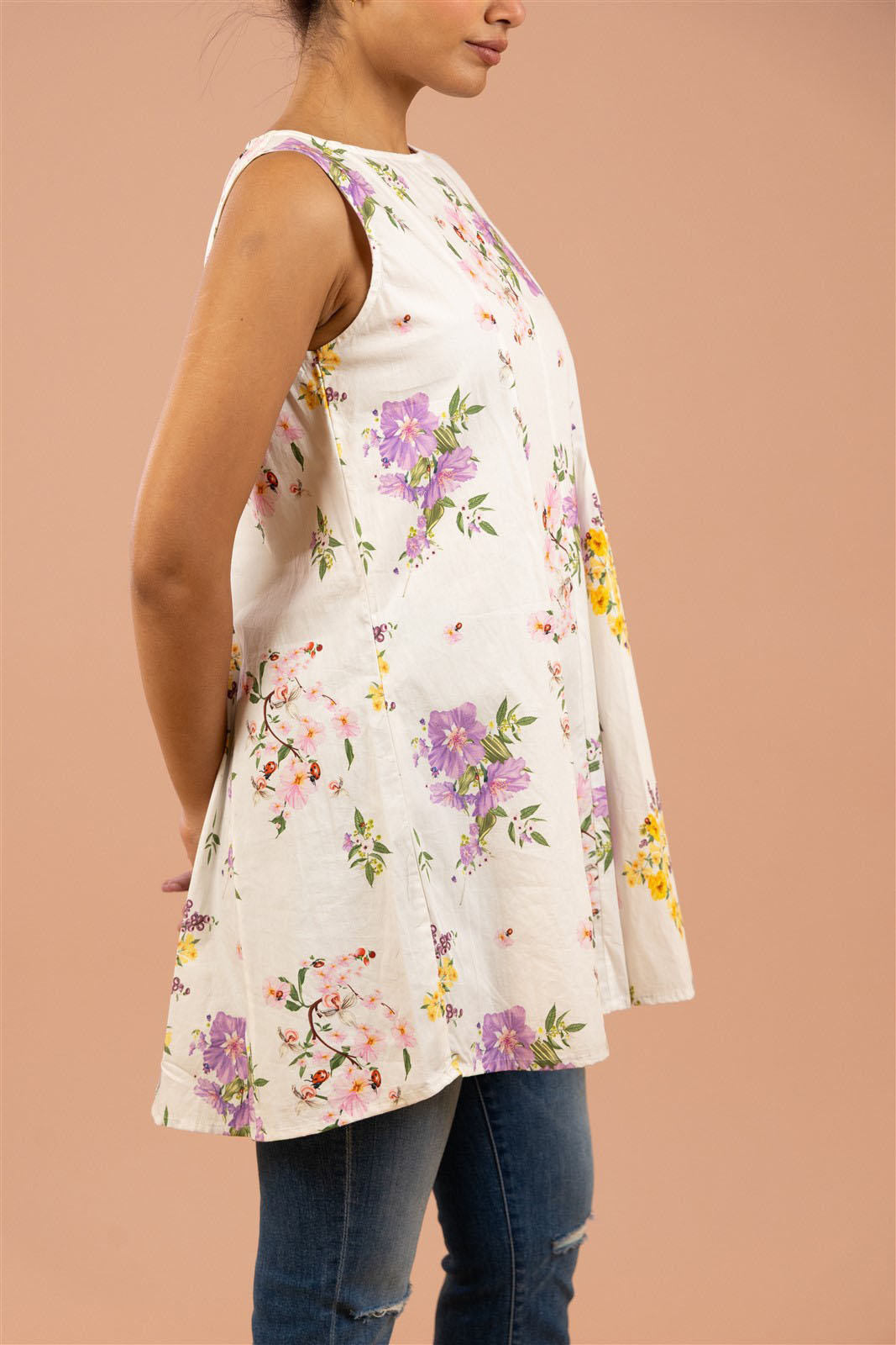 Ivory Blossom A-Line Tunic