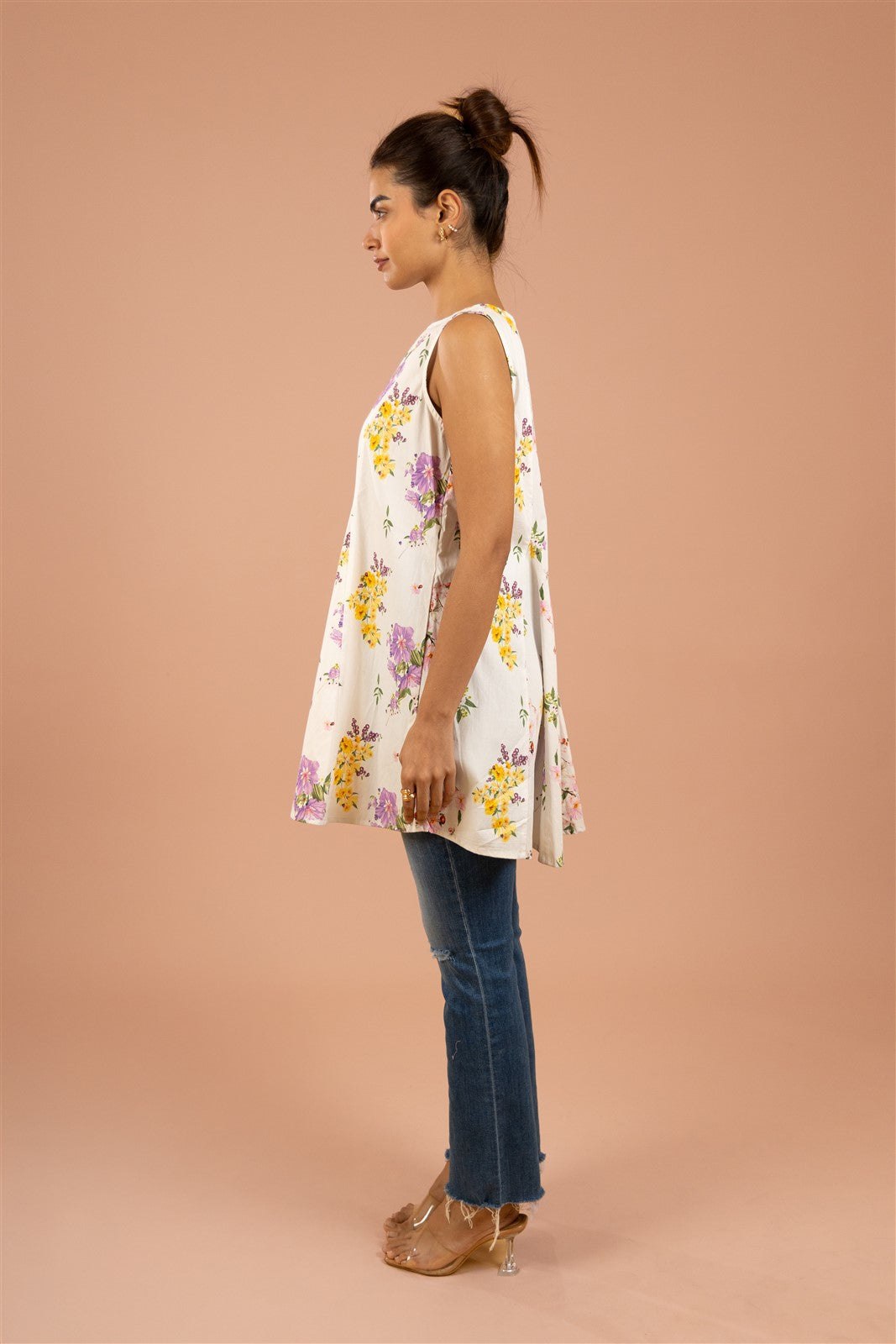 Ivory Blossom A-Line Tunic