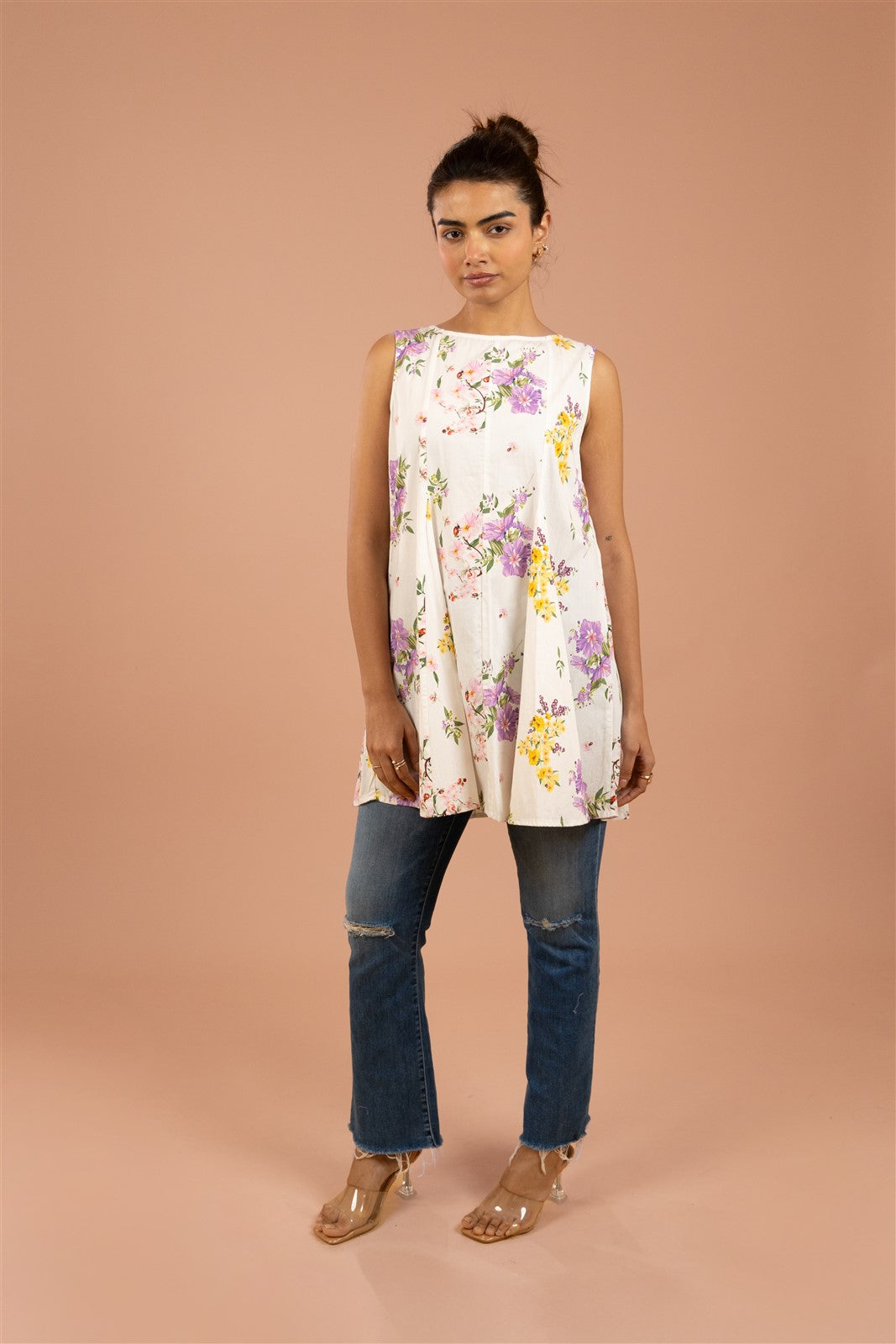 Ivory Blossom A-Line Tunic