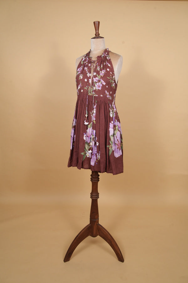 Mohagany Bloom Mini Dress