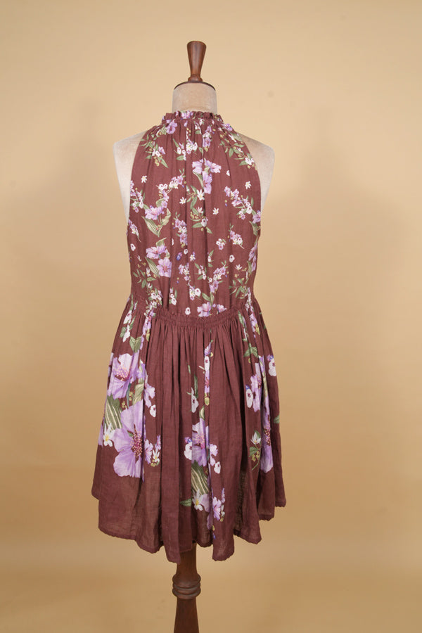 Mohagany Bloom Mini Dress