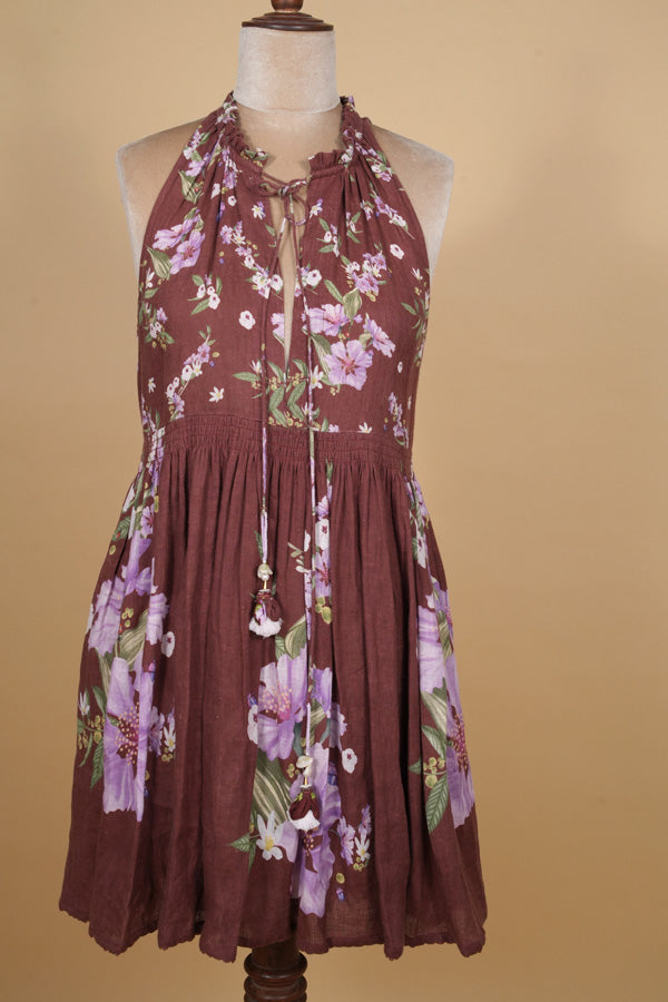 Mohagany Bloom Mini Dress