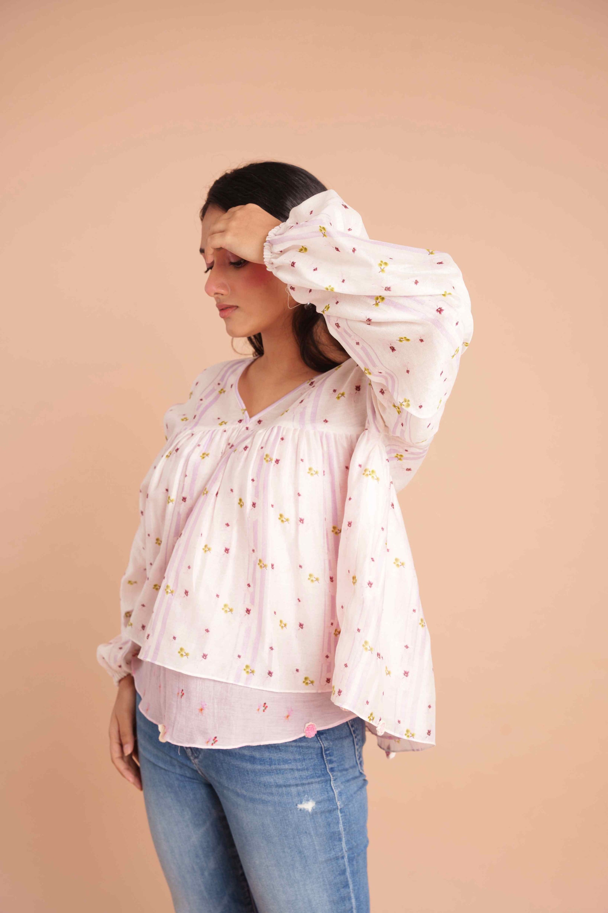 Baby Peony Cropped Top