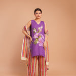 The Dazed Purple Kurta Set