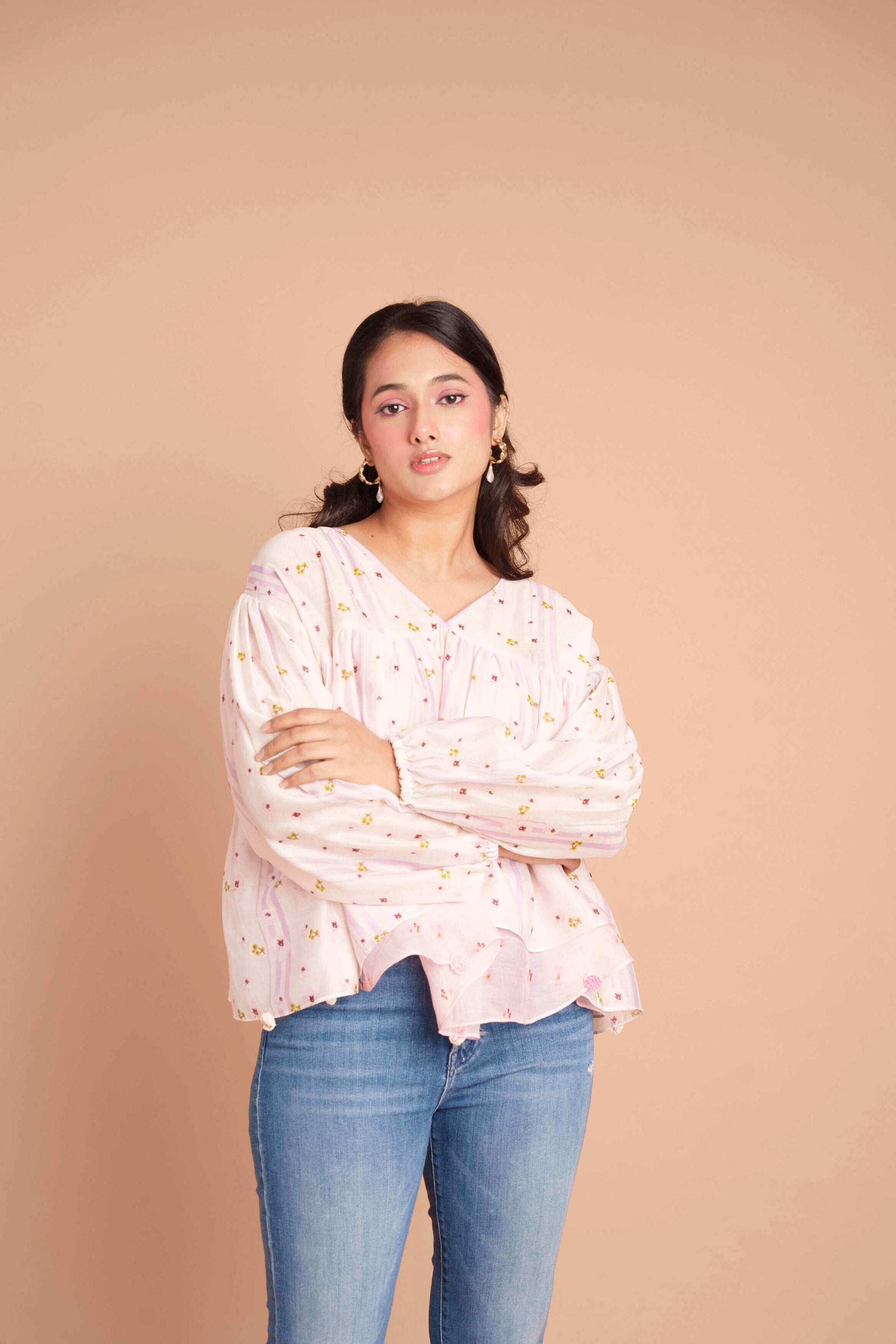 Baby Peony Cropped Top