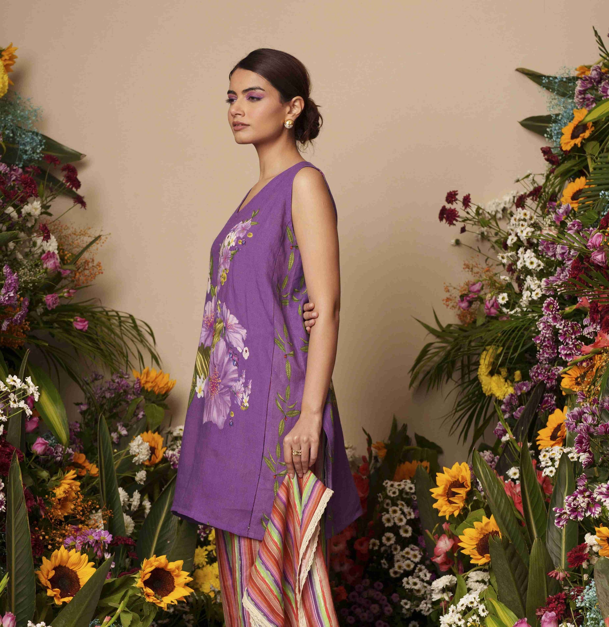 The Dazed Purple Kurta Set
