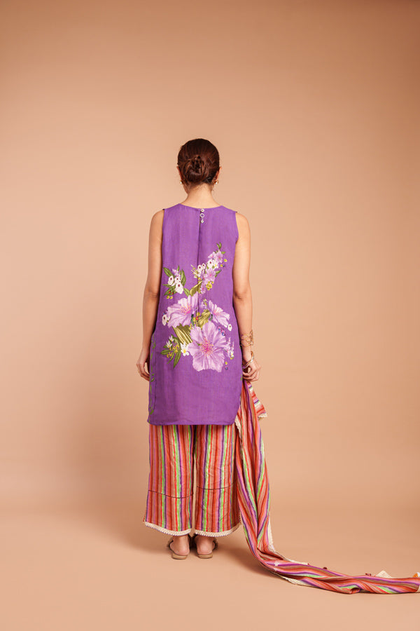 The Dazed Purple Kurta Set