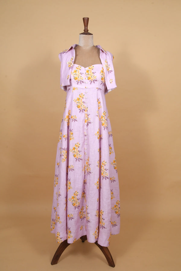 Lavender Dream Panelled Dress Set
