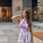 Lavender Bloom Midi Dress