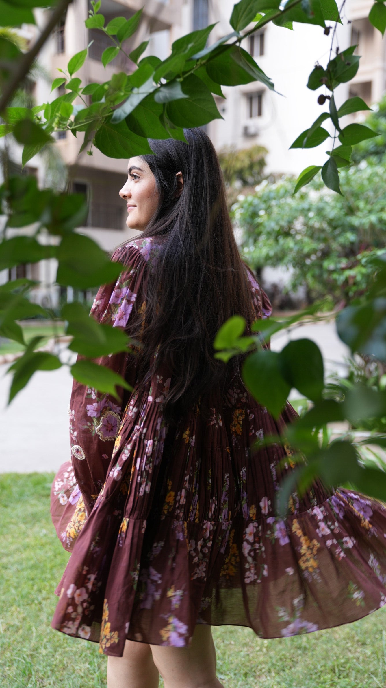 Mohagany Tiered Mini Dress