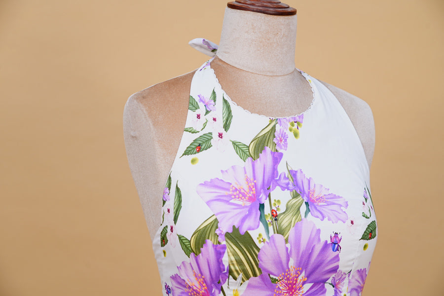 Lavender Bloom Midi Dress