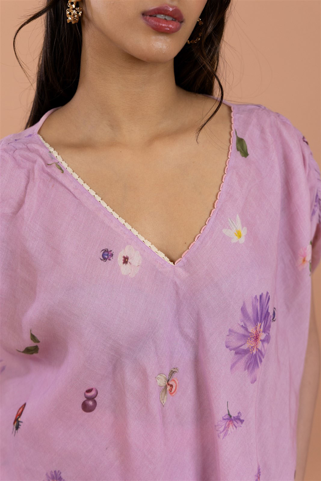 Blush Floral Co-ord Set- Reversible