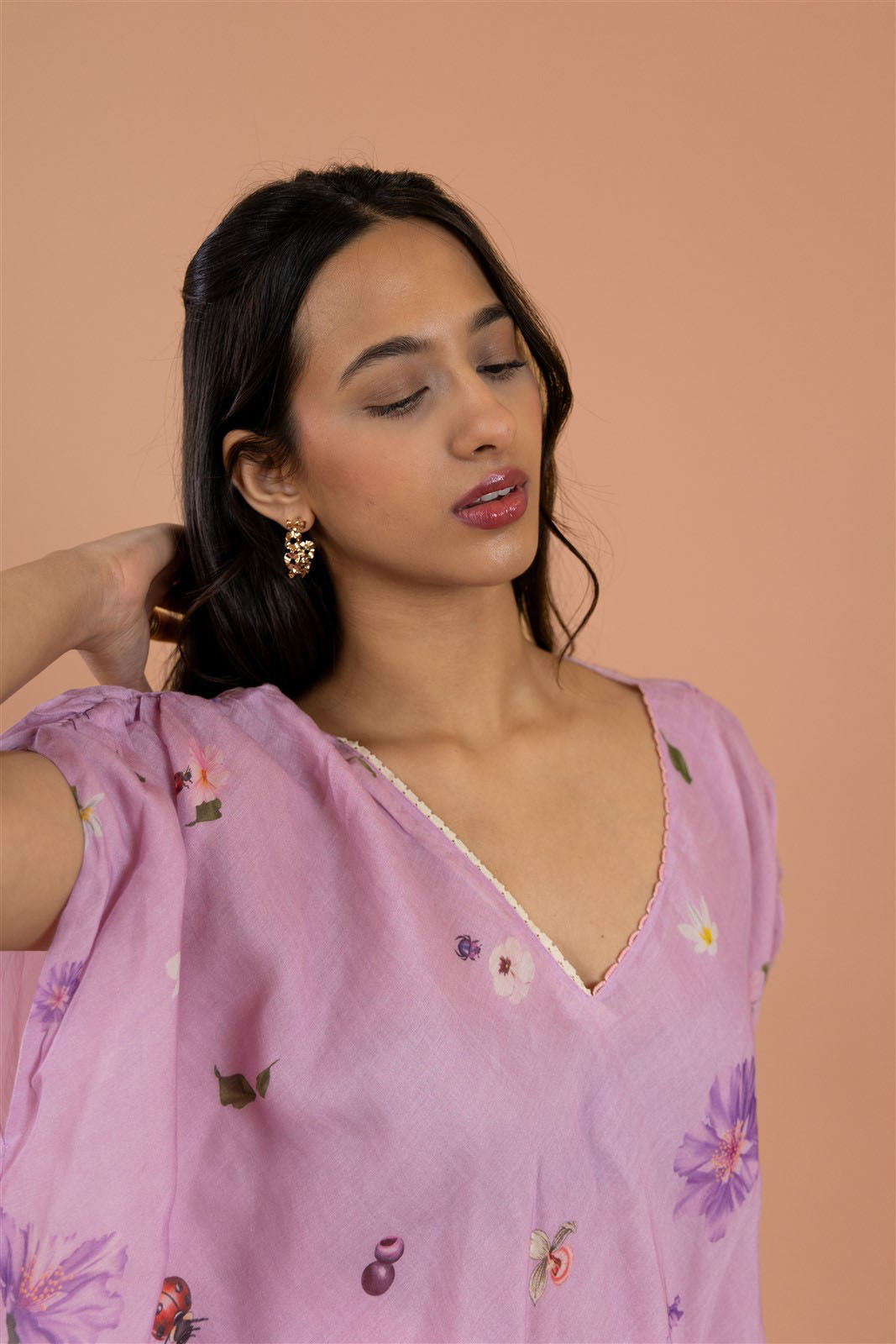 Blush Floral Co-ord Set- Reversible