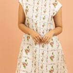Ivory Floral Straight Kurta Set