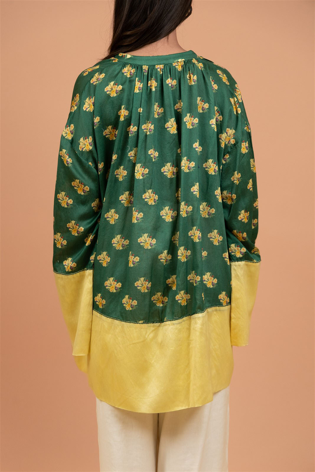 Verdant Bloom High-Low Tunic