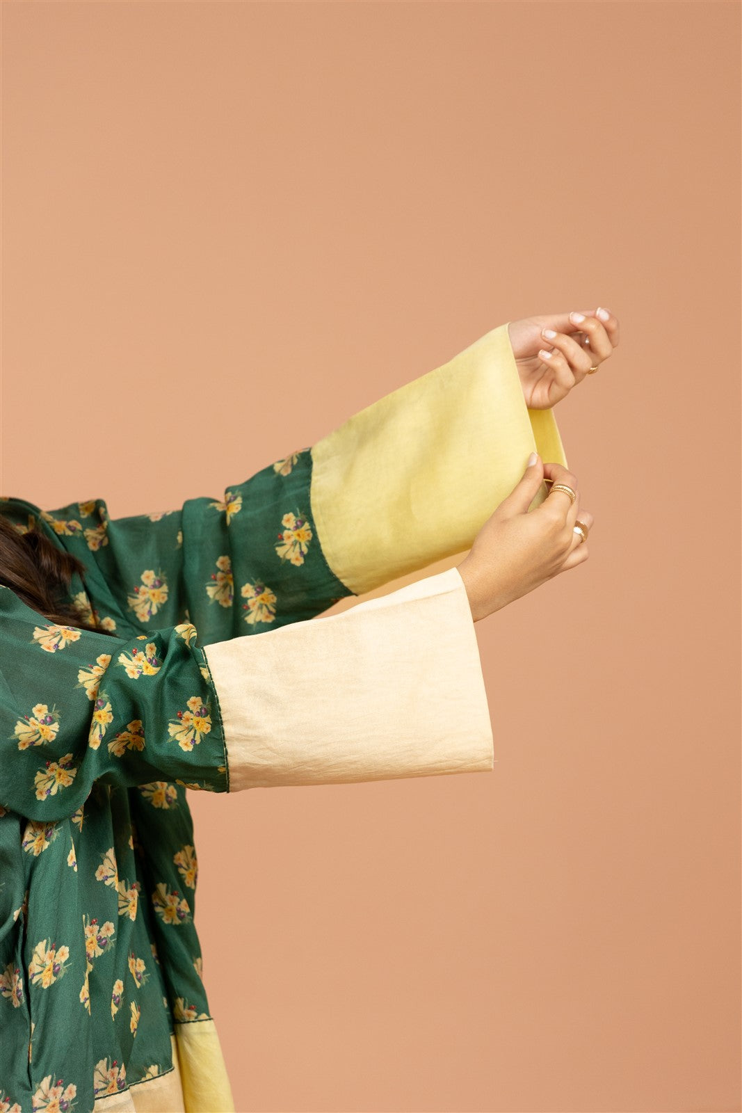 Verdant Bloom High-Low Tunic