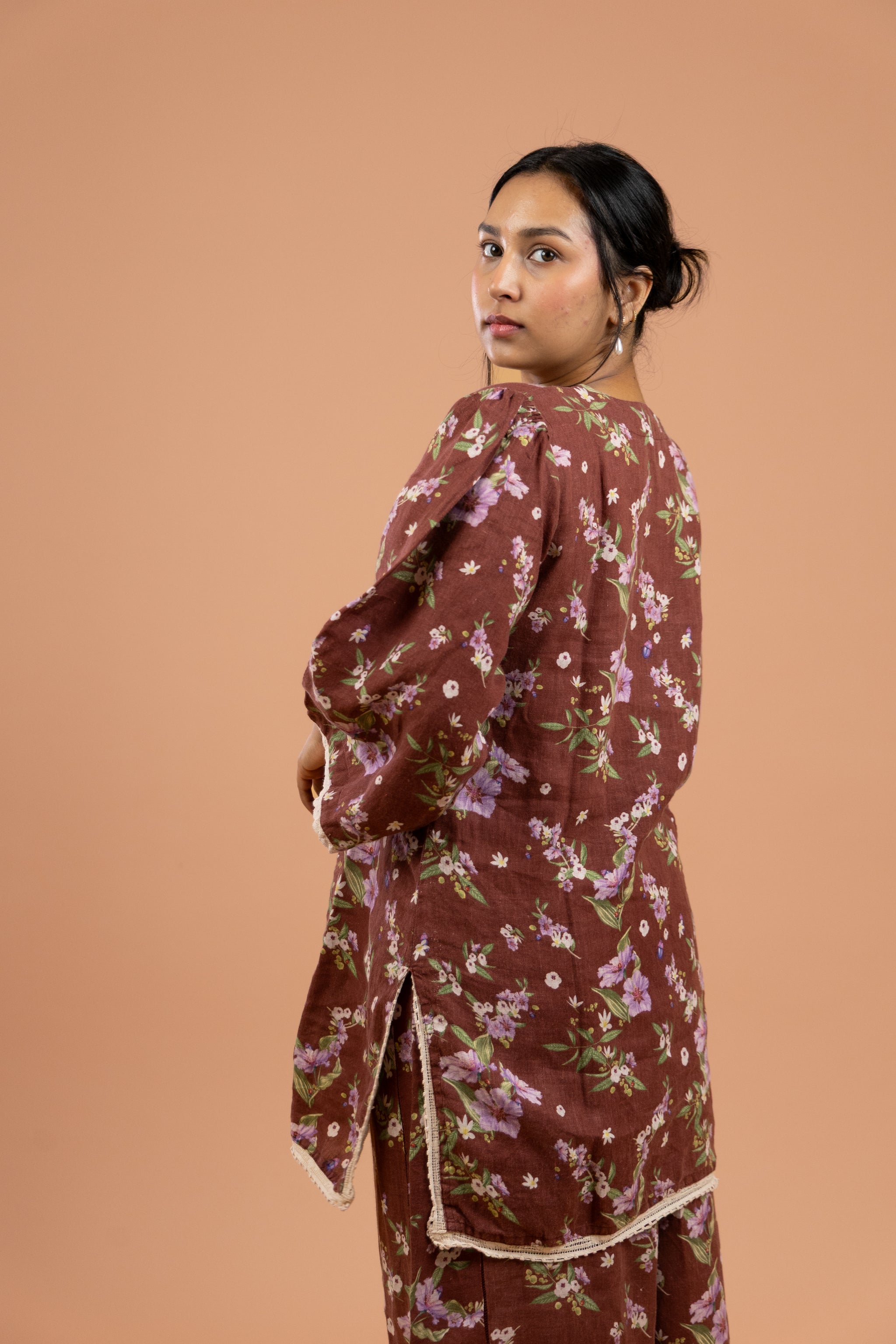 Rust Bloom Kurta Set