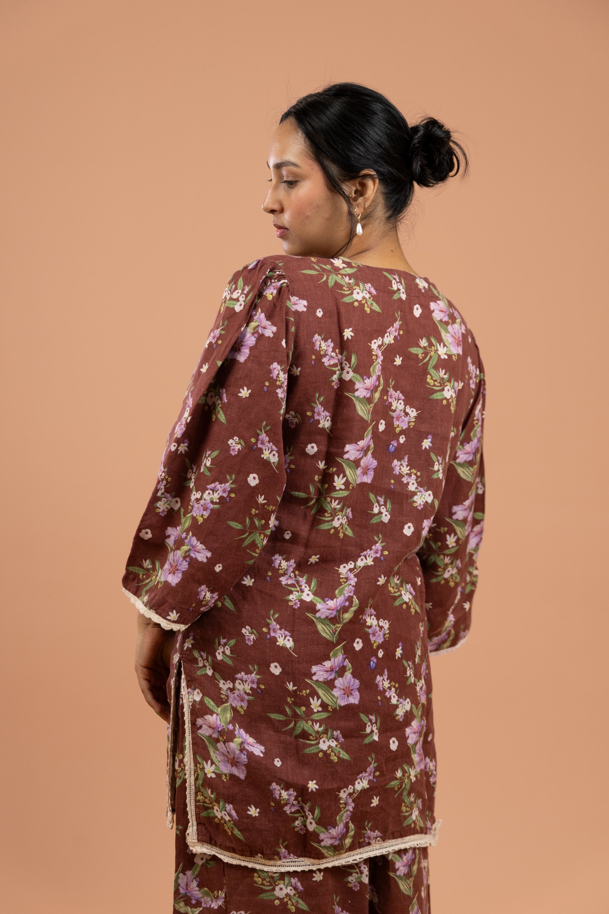 Rust Bloom Kurta Set