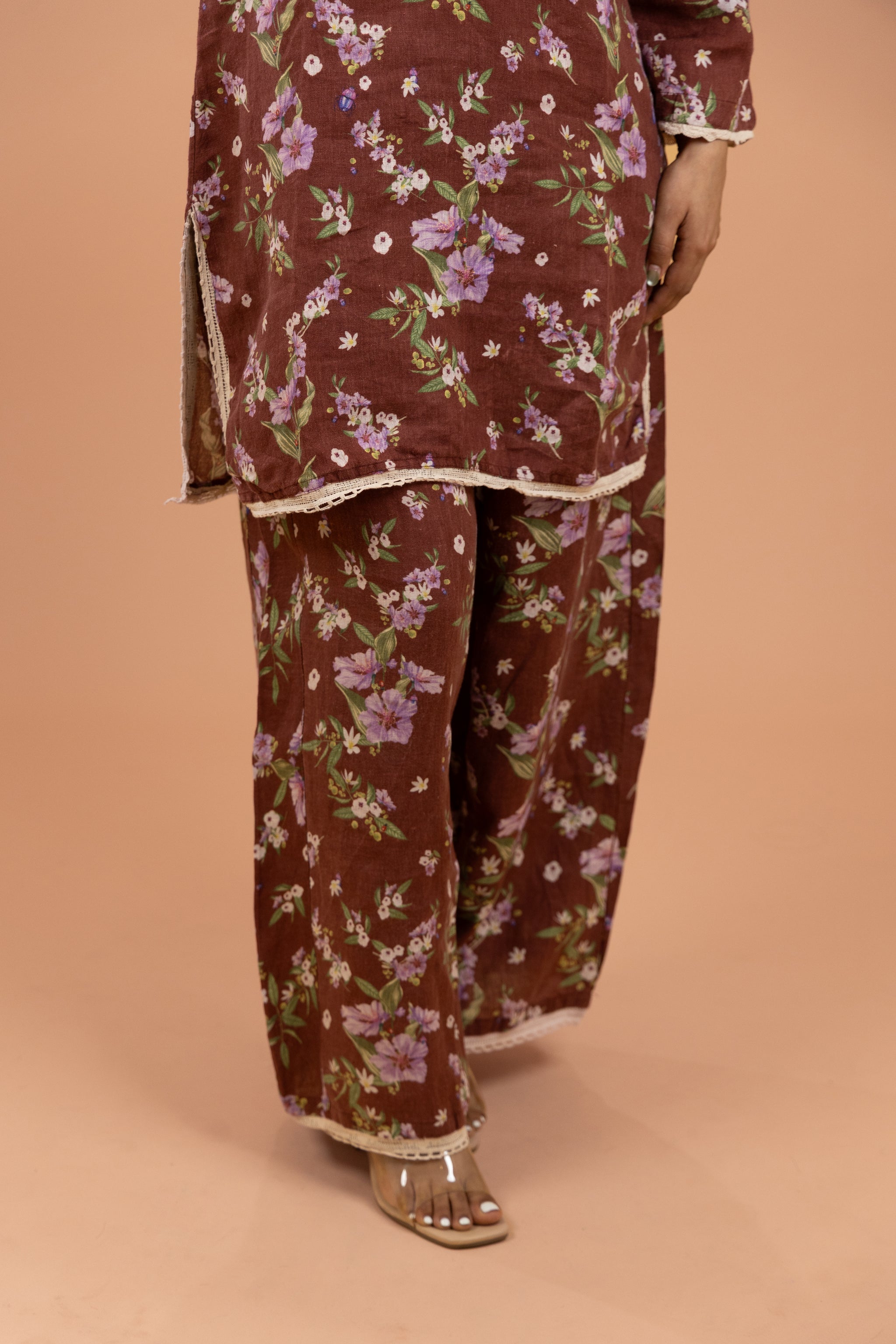 Rust Bloom Kurta Set