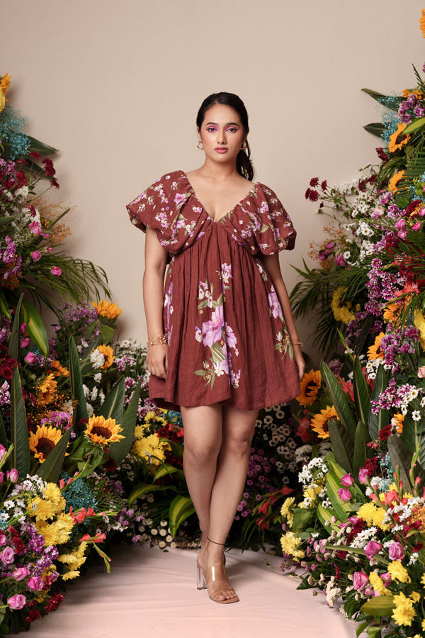 Mohagany Romance Mini Dress