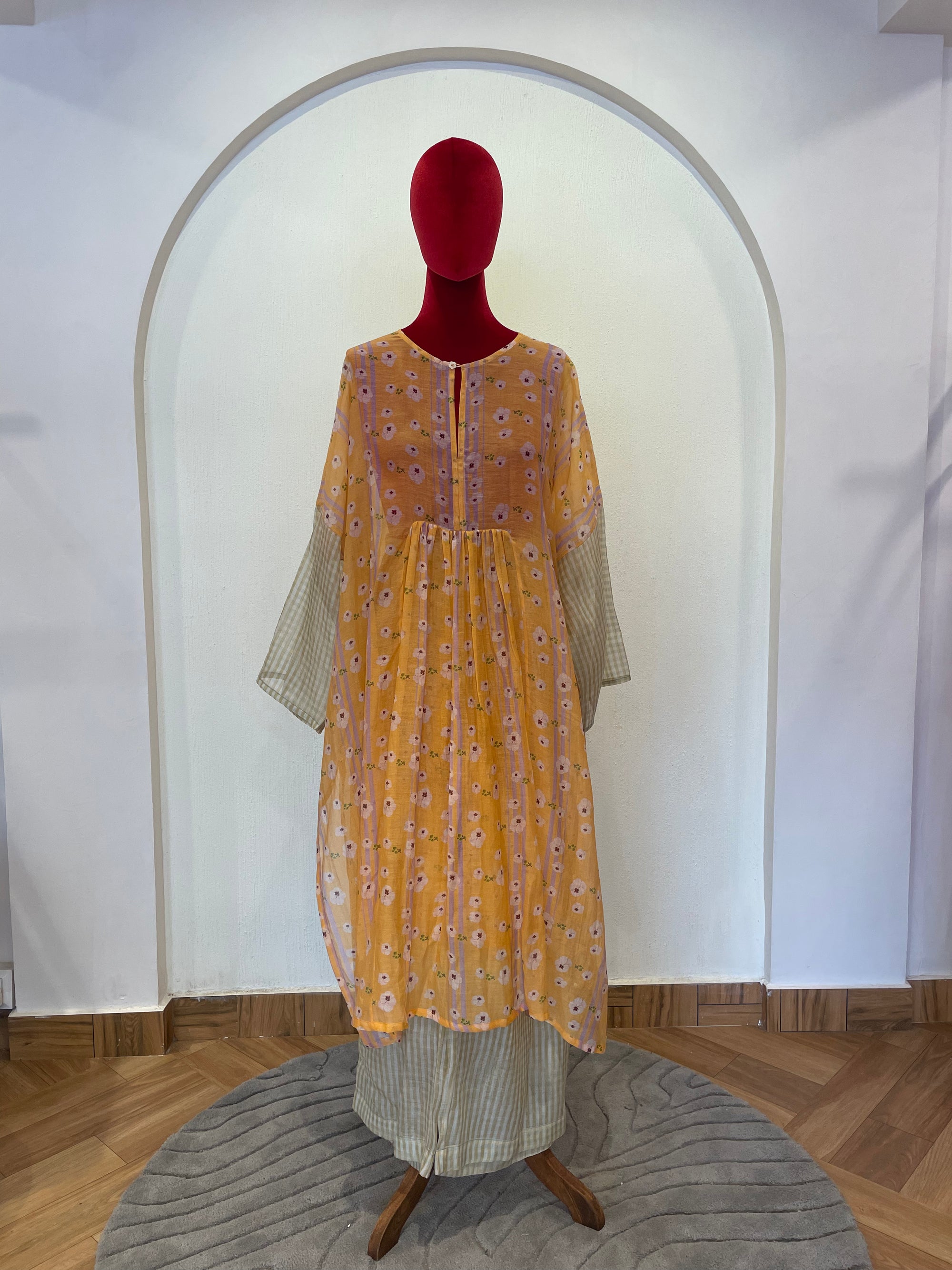 Chanderi mull Kurta set