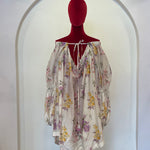 Floral Printed Chanderi Tunic