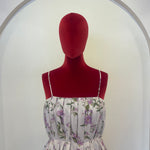Poplin Floral Pleated Dress