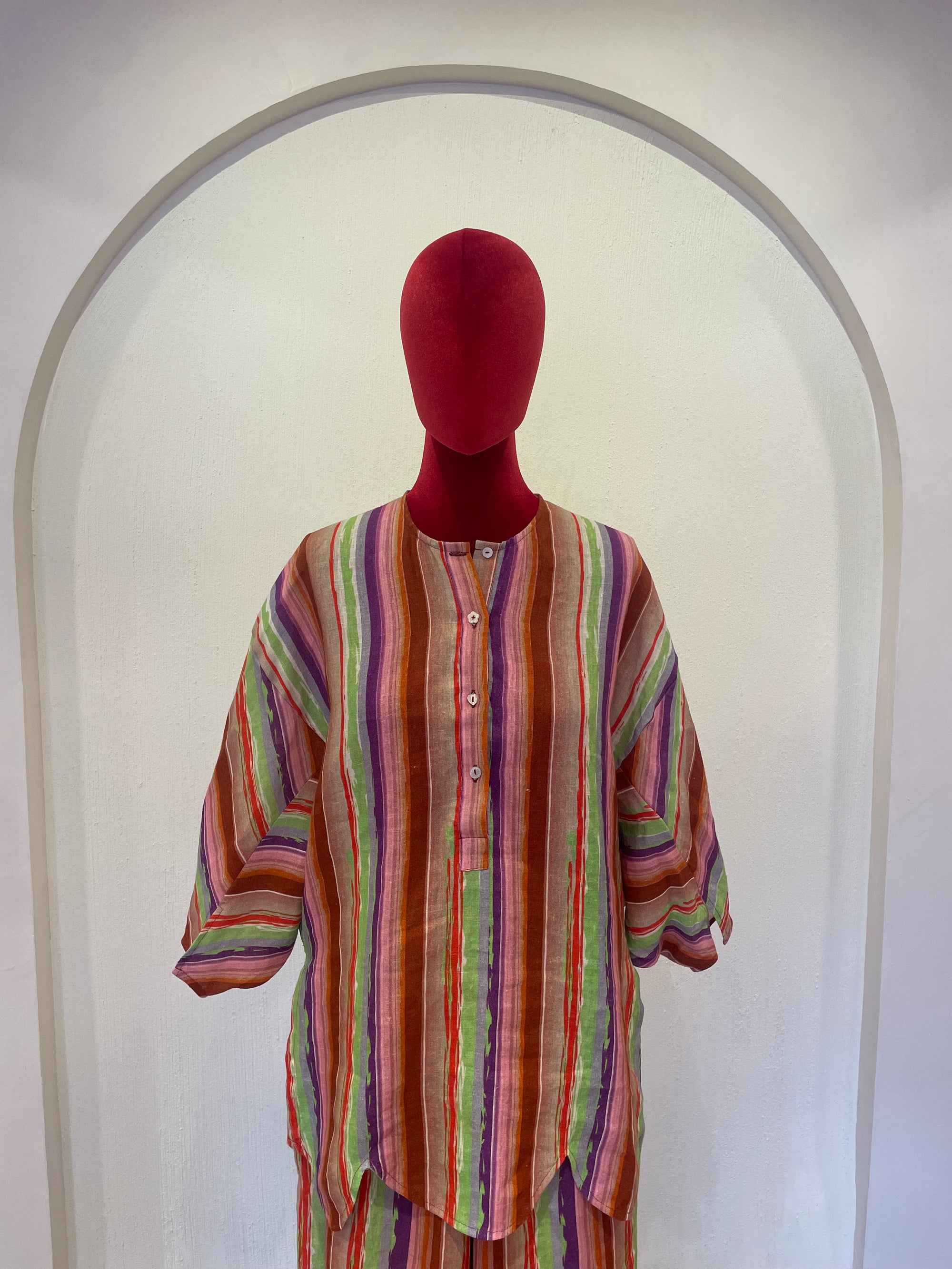 Linen Striped cord set