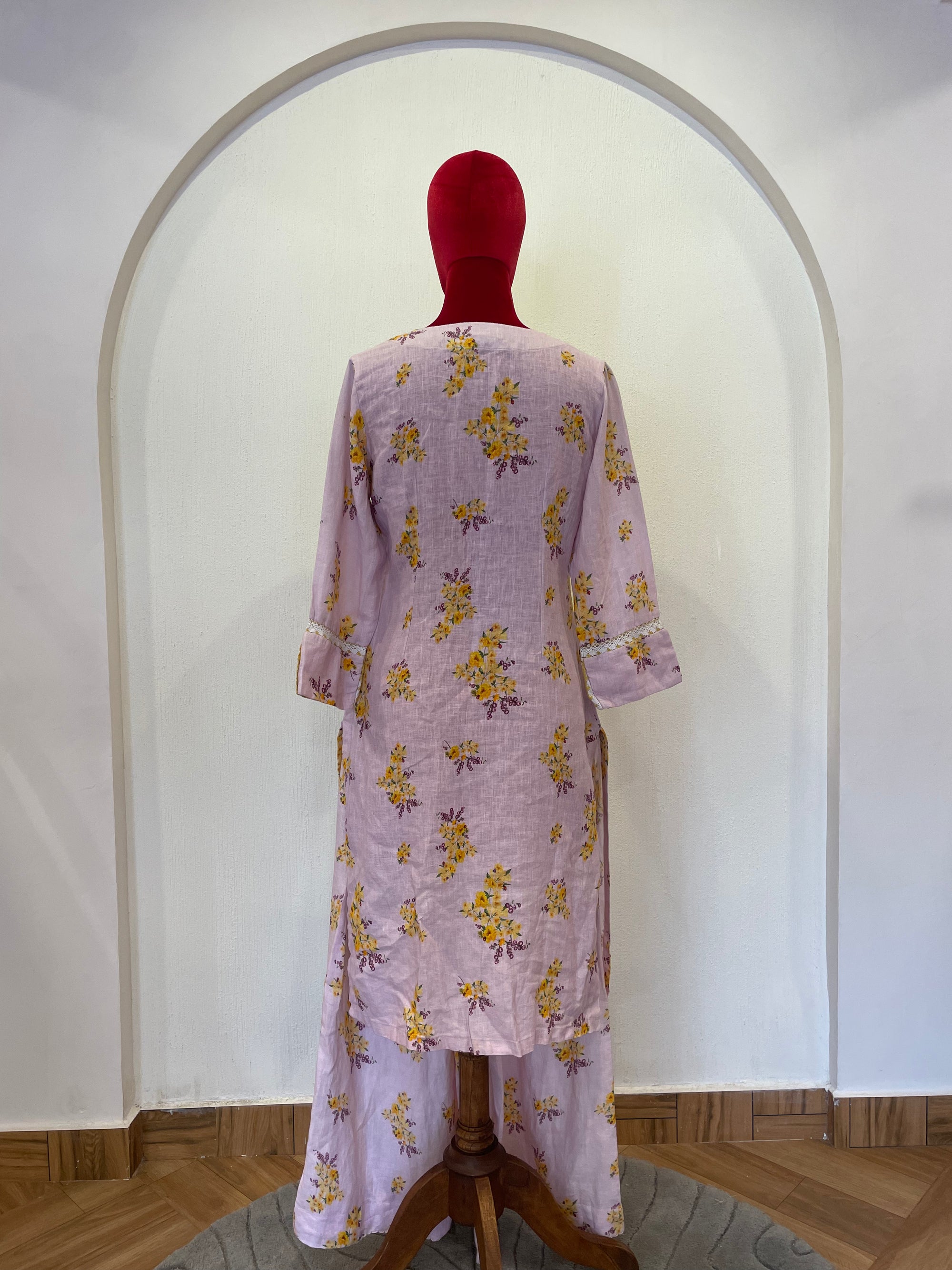 Linen Bloom Kurta Set