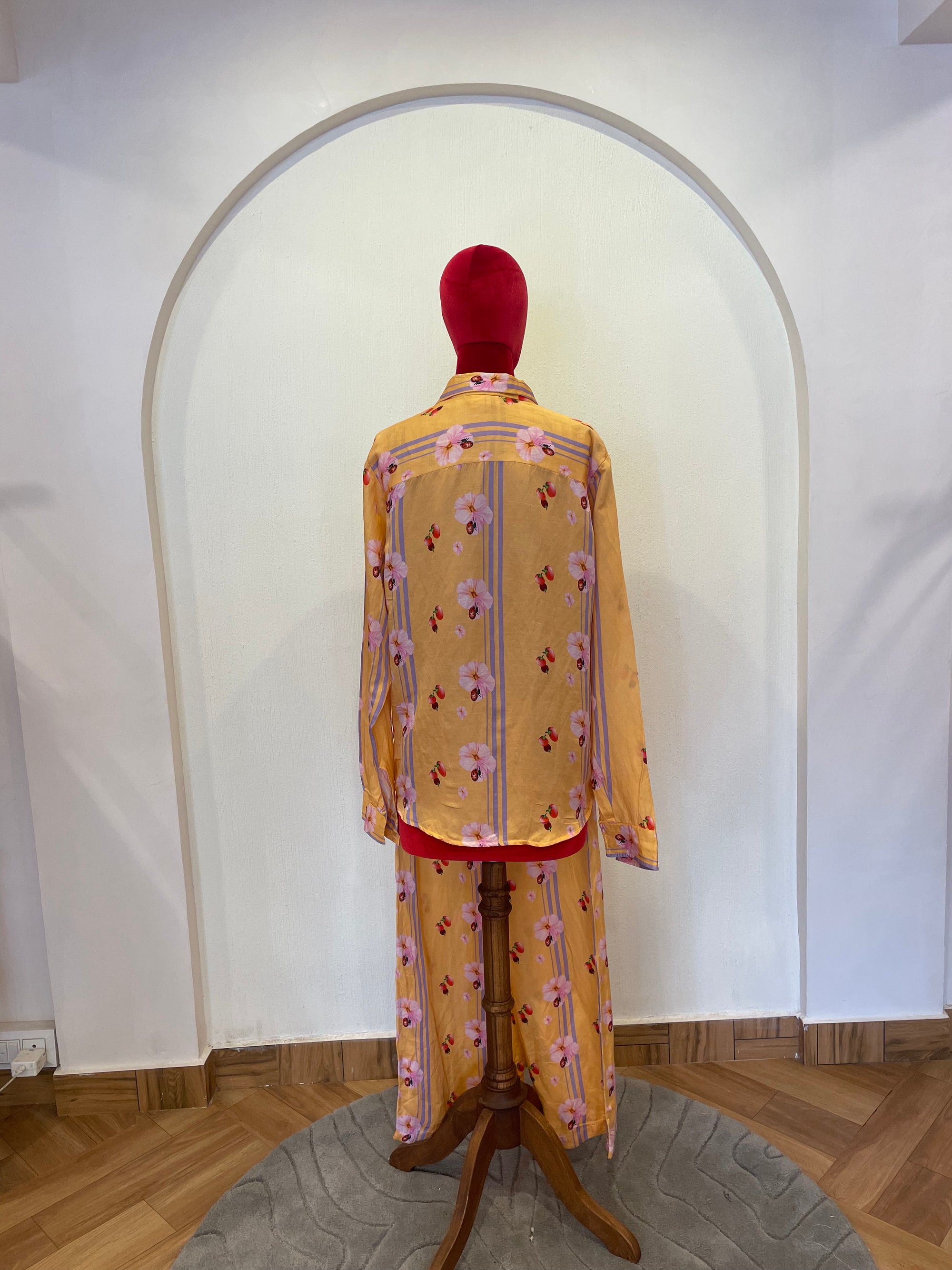 Linen Satin Coral Cord