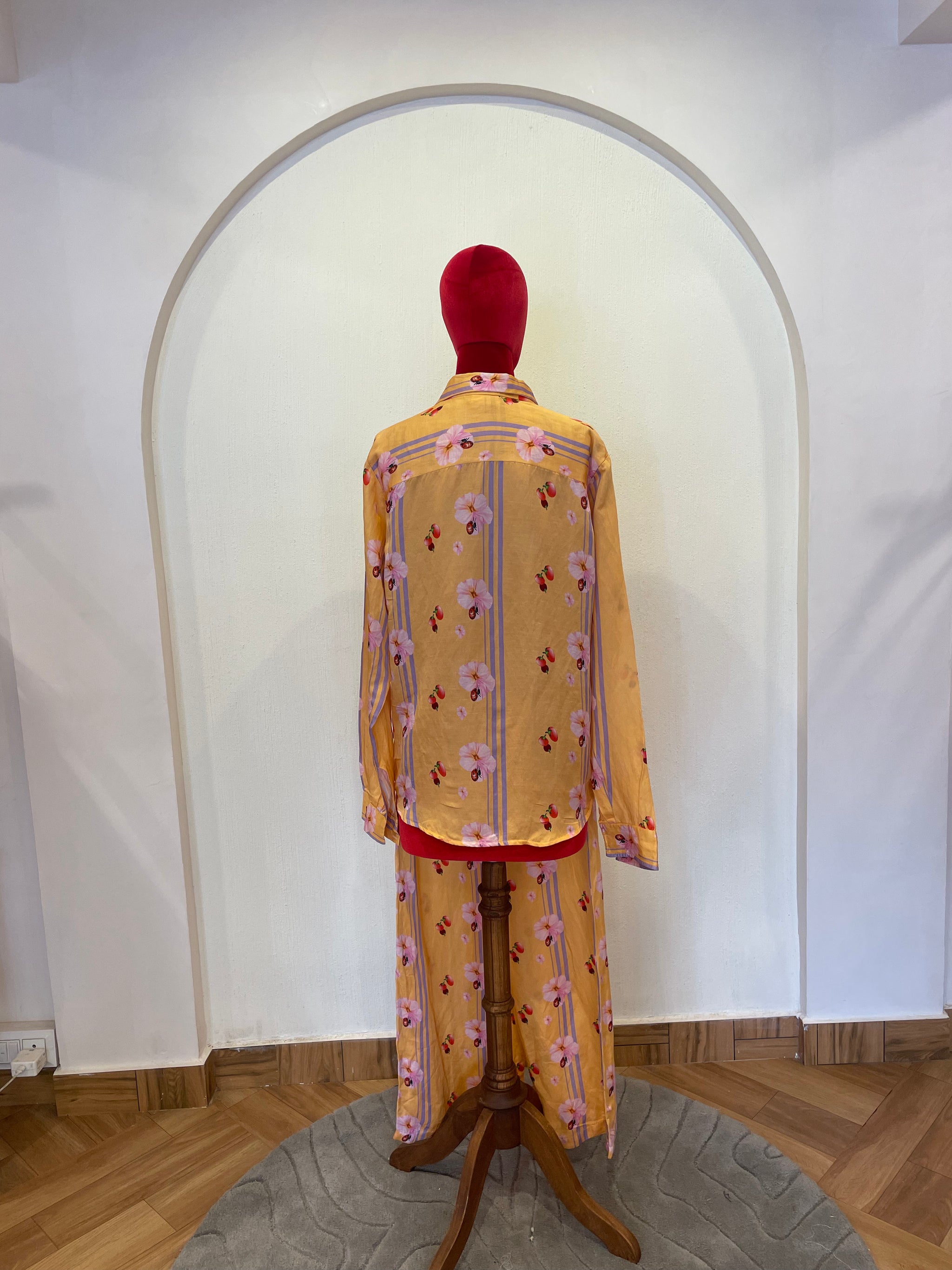 Linen Satin Coral Cord