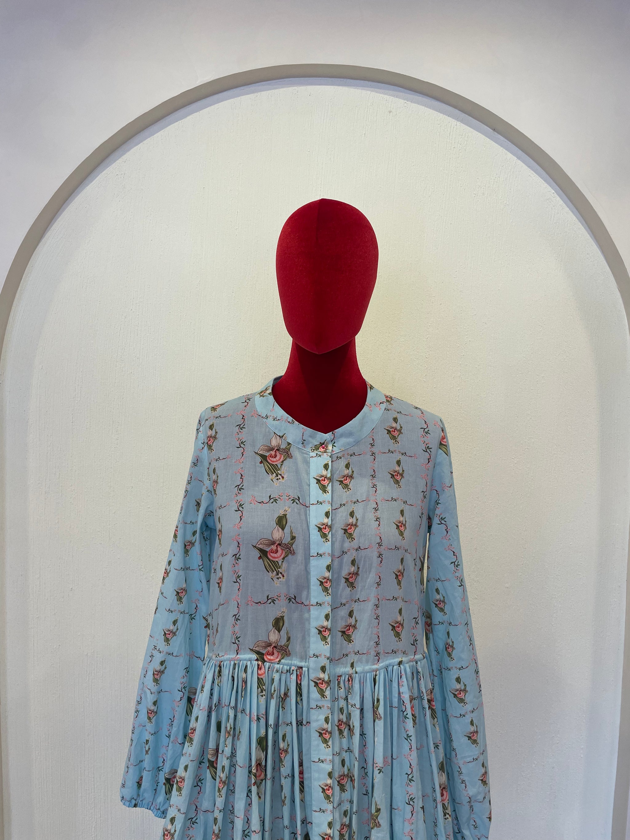 Pale Blue Tier Dress
