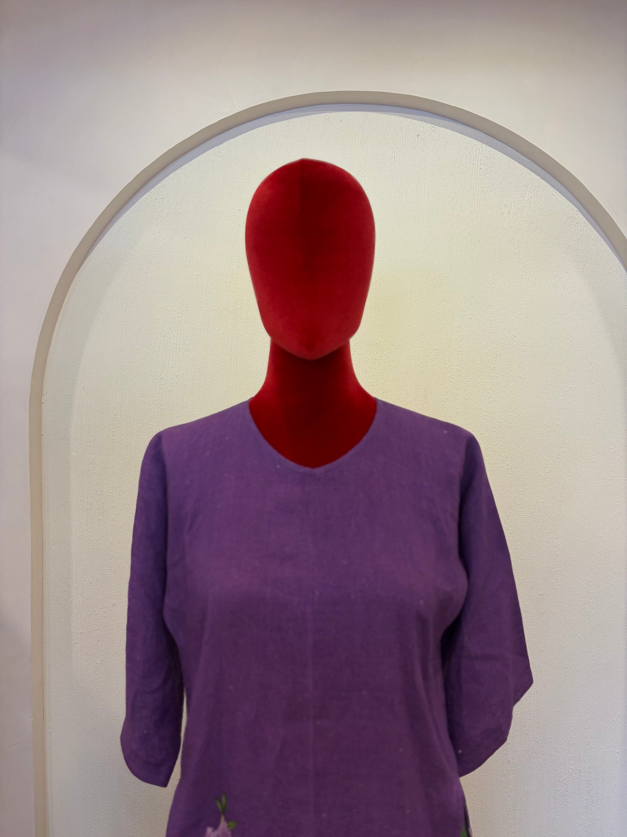 Deep Purple Kurta Set