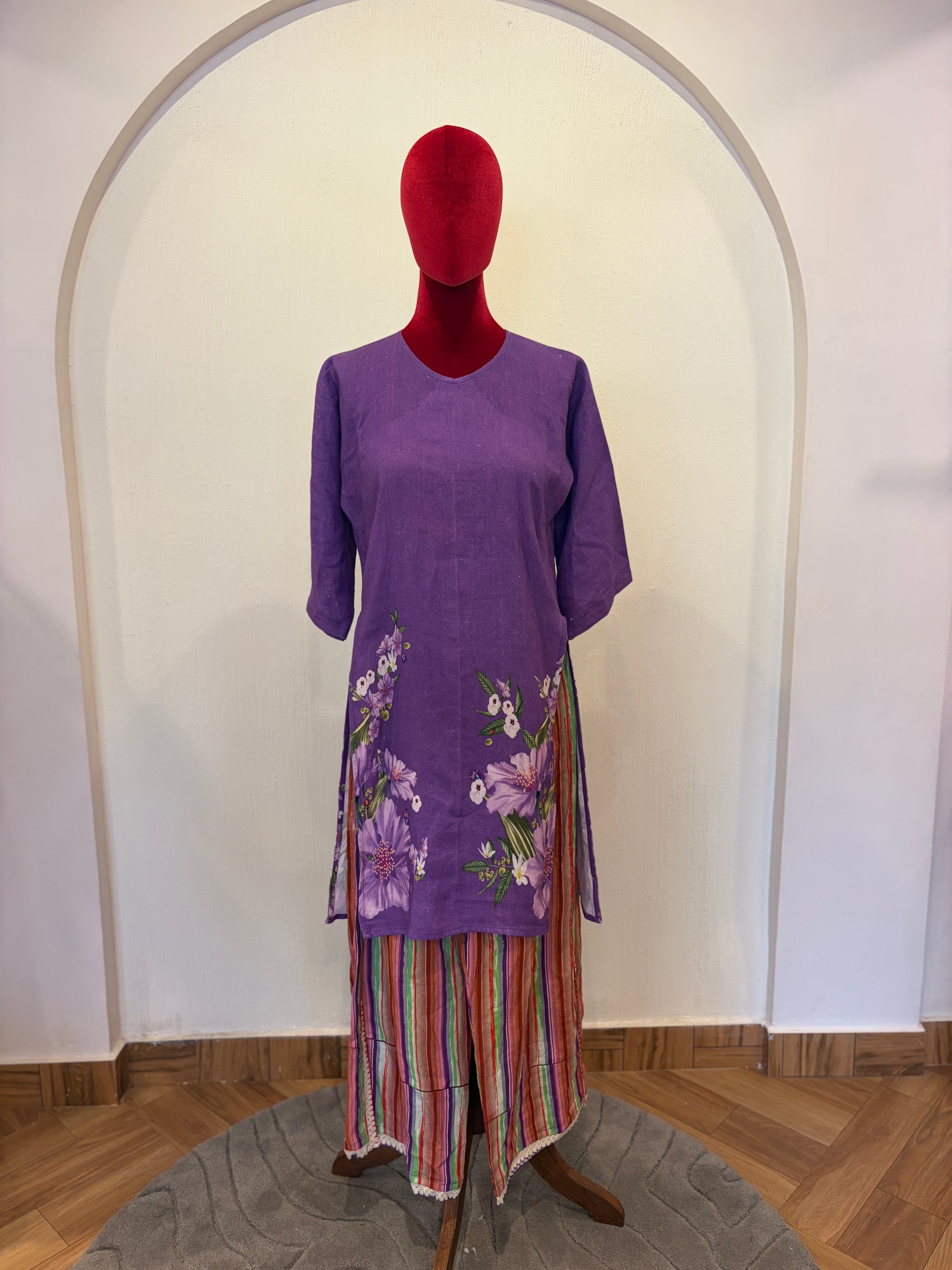 Deep Purple Kurta Set