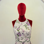 Halter Neck Floral Tier Dress
