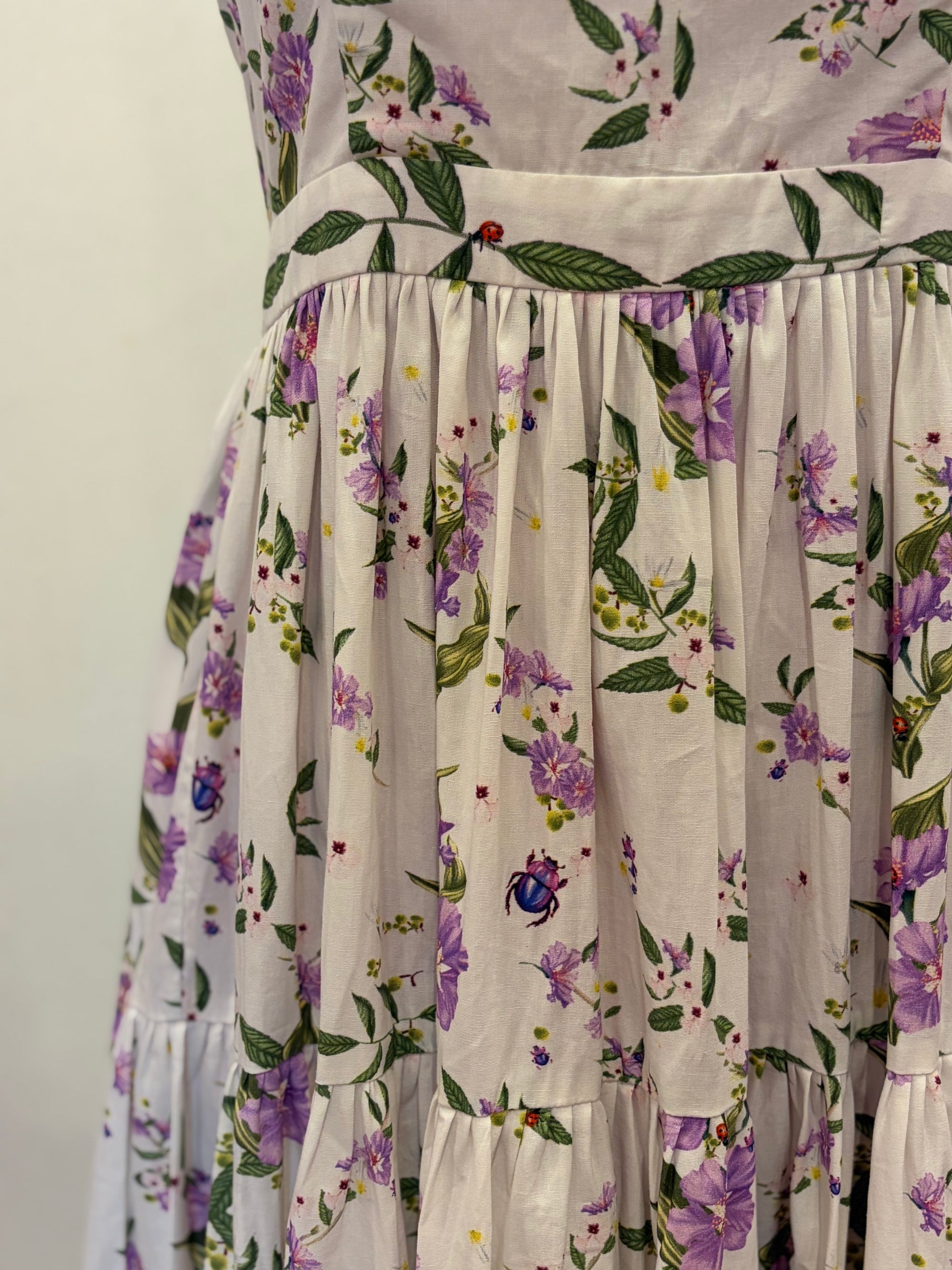 Halter Neck Floral Tier Dress