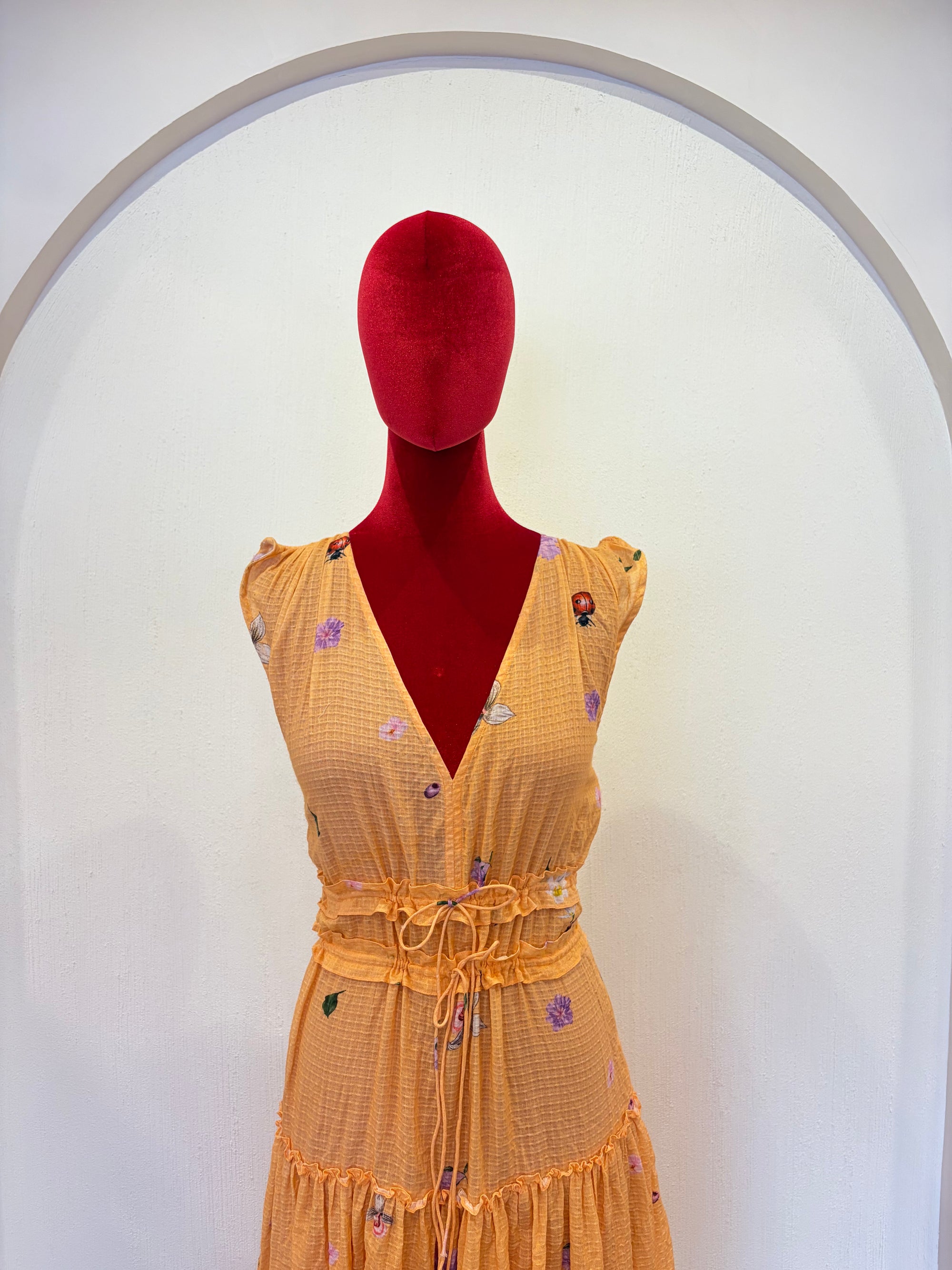 Coral Tier Dress