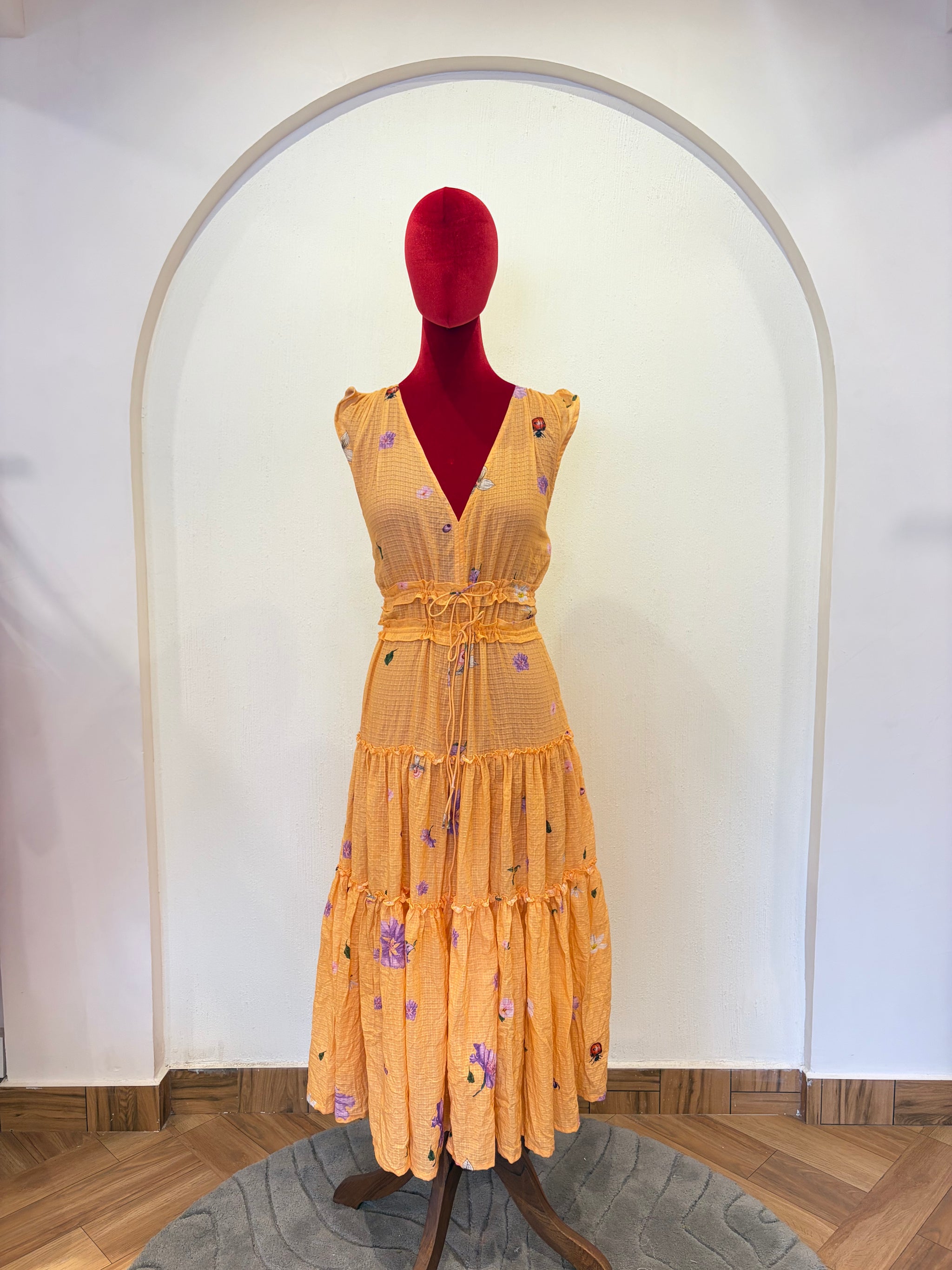 Coral Tier Dress