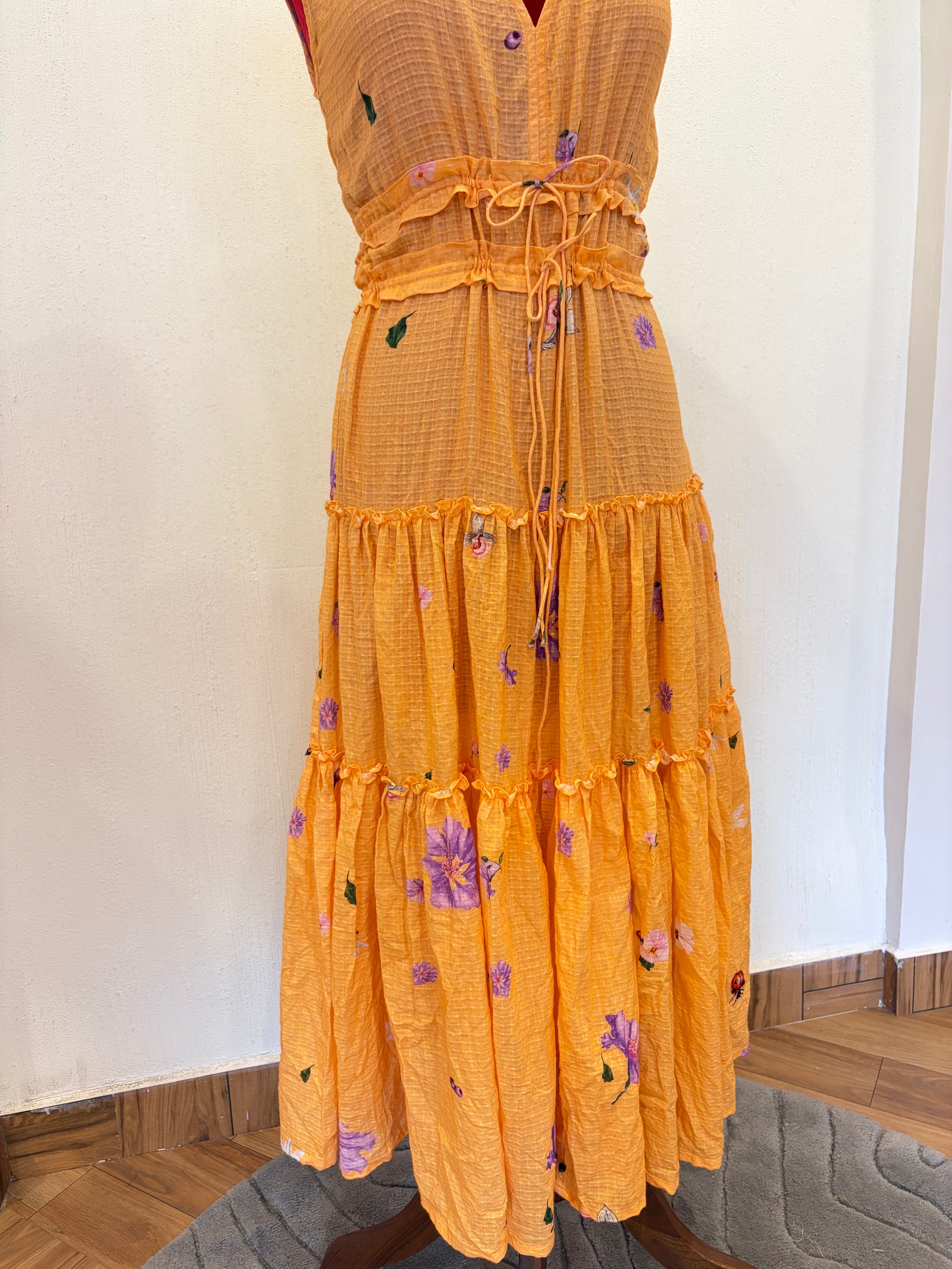 Coral Tier Dress