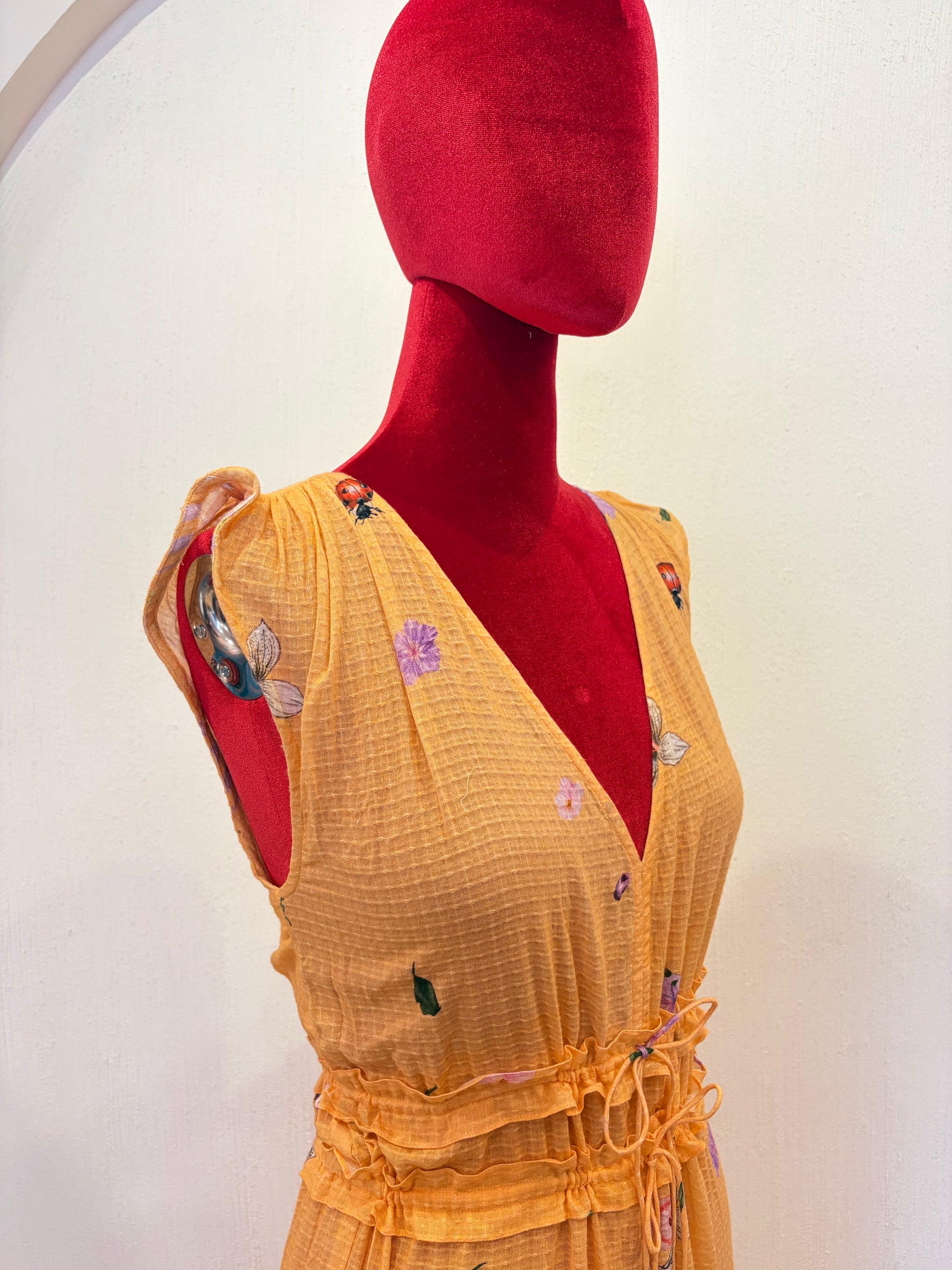 Coral Tier Dress