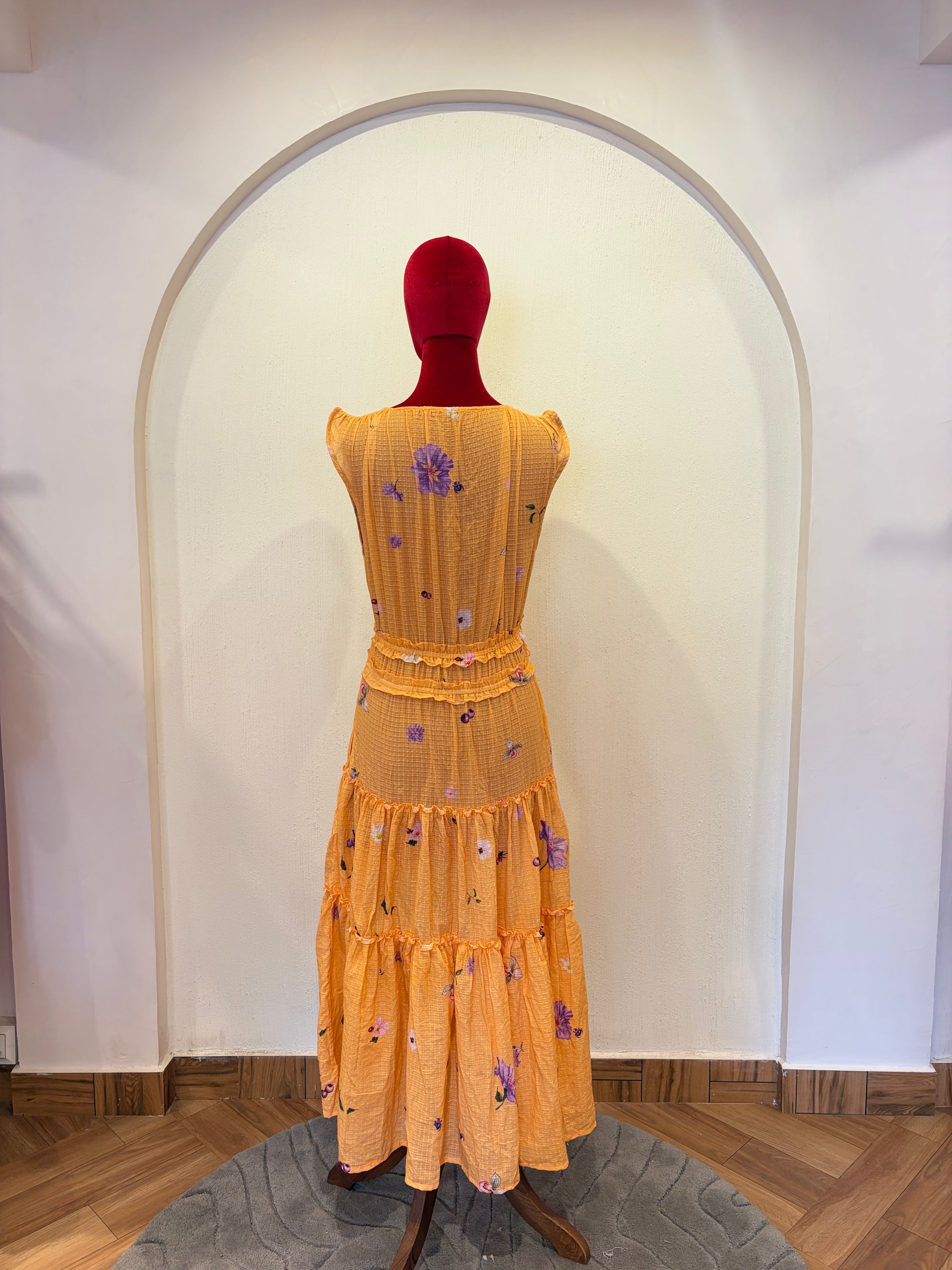 Coral Tier Dress