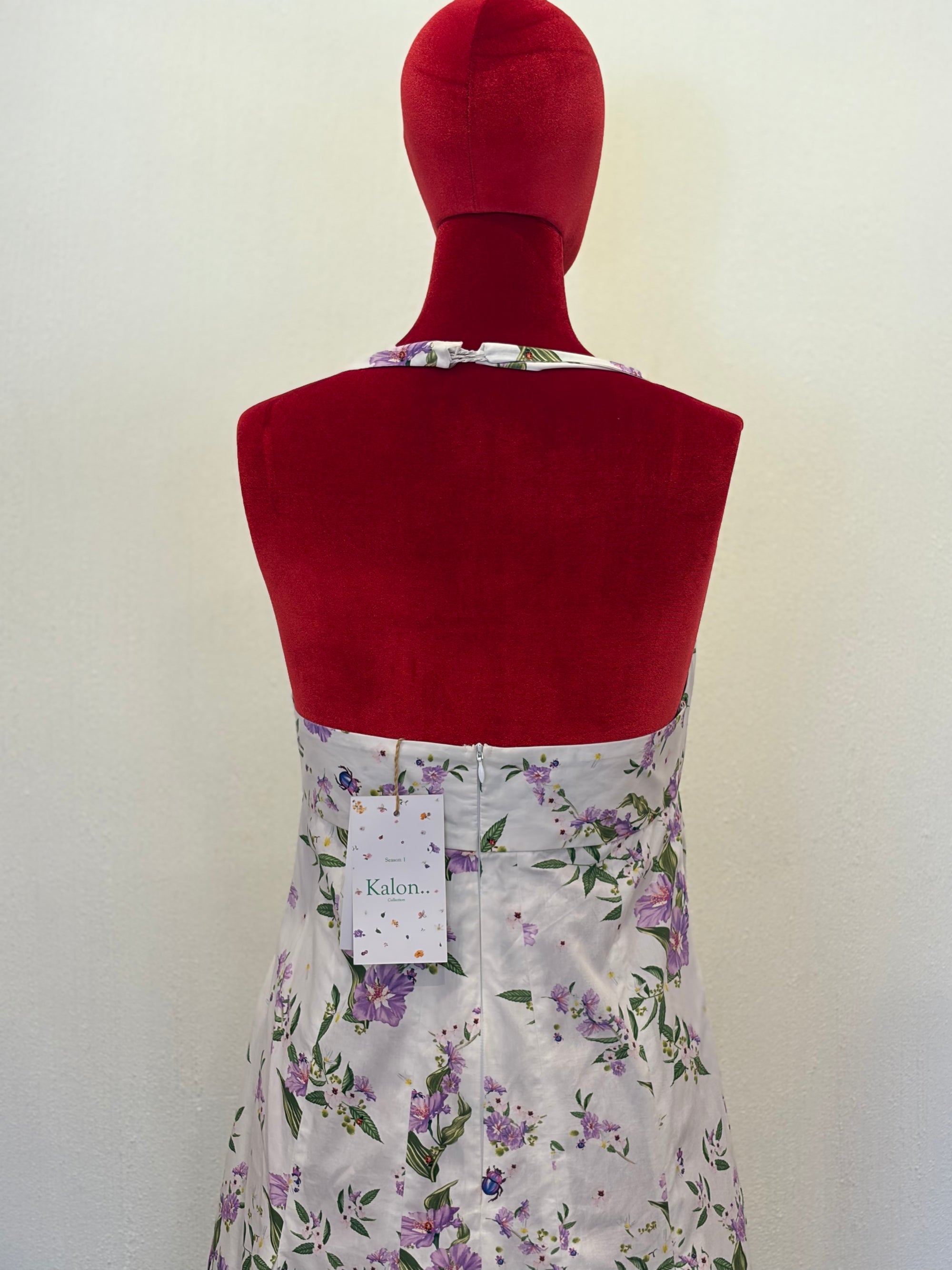 Poplin Halter Bloom Dress