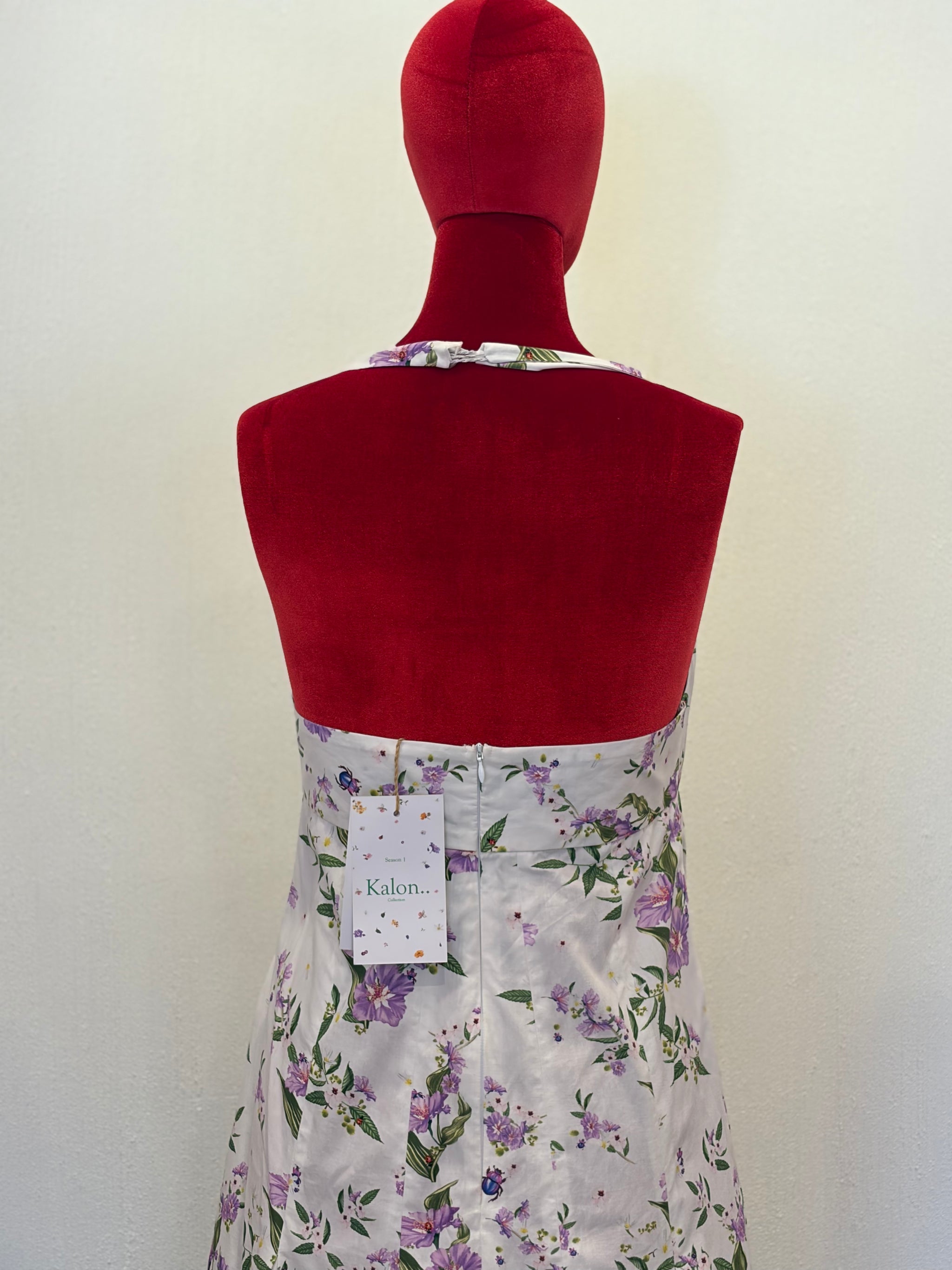 Poplin Halter Bloom Dress