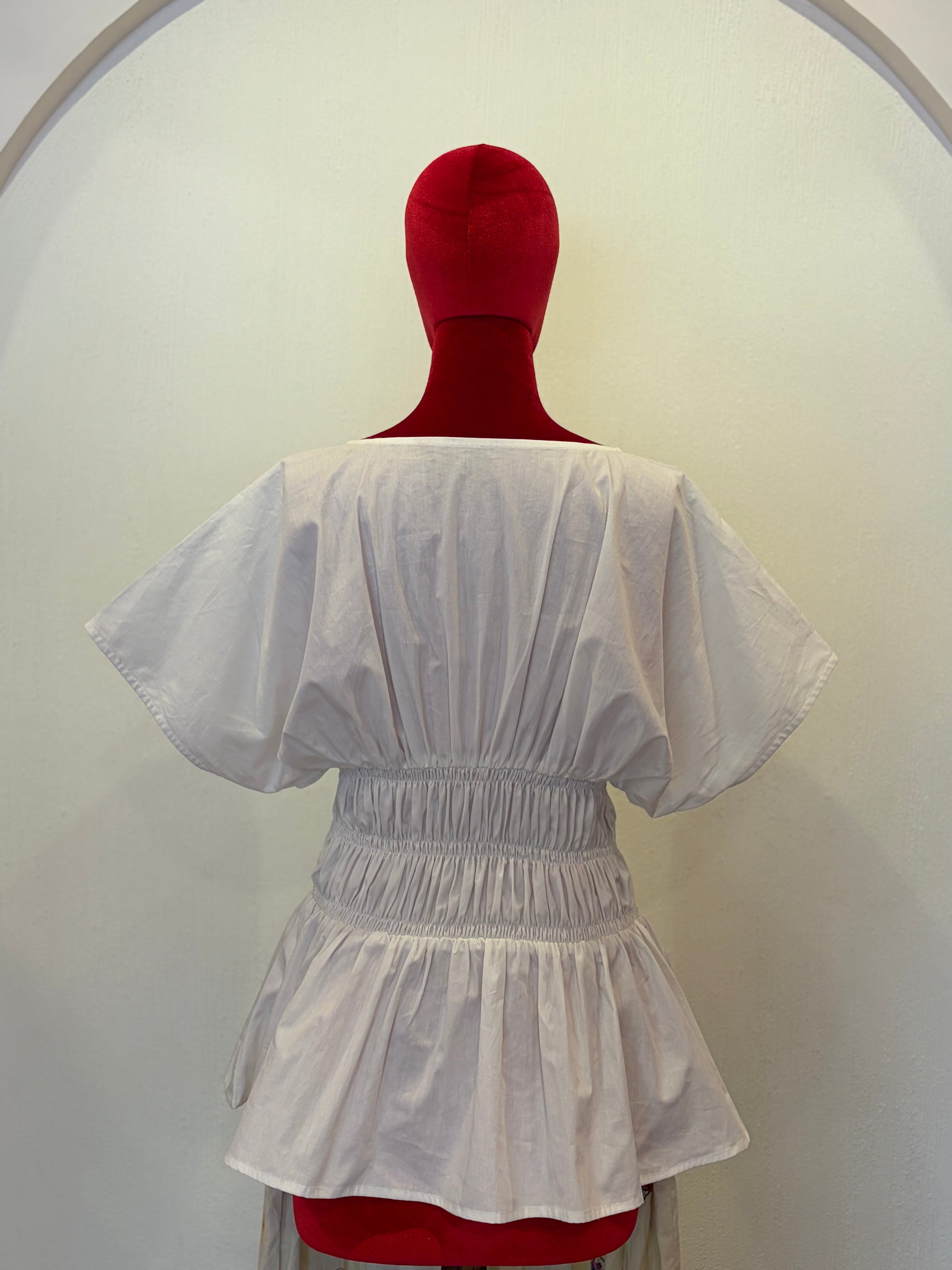 Gathered Top and Flared Pant Set