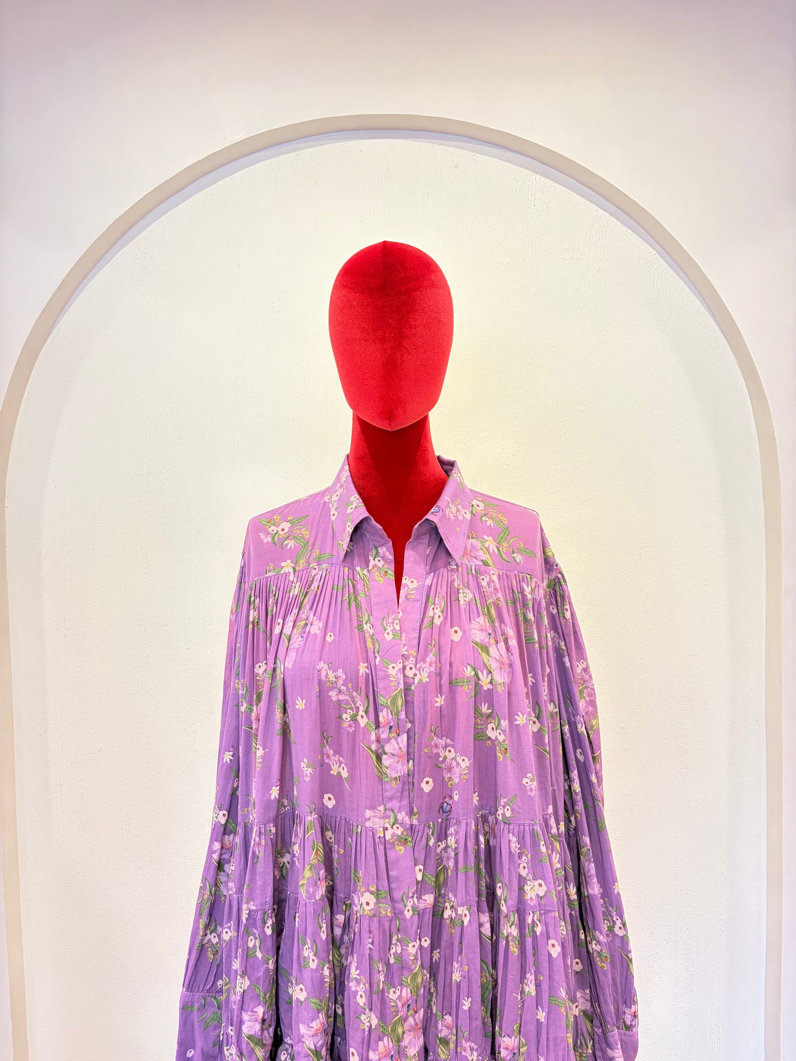 Mull Lavender Short Dress