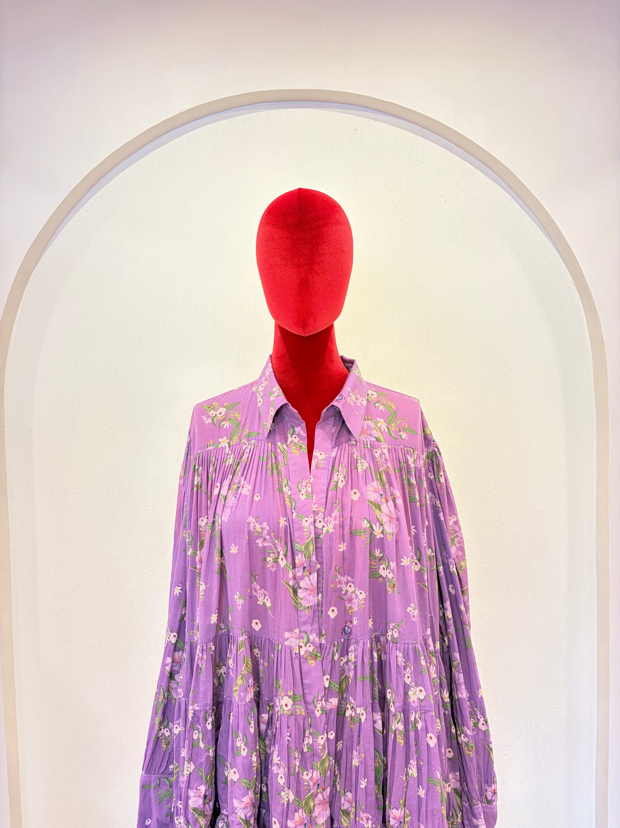 Mull Lavender Short Dress