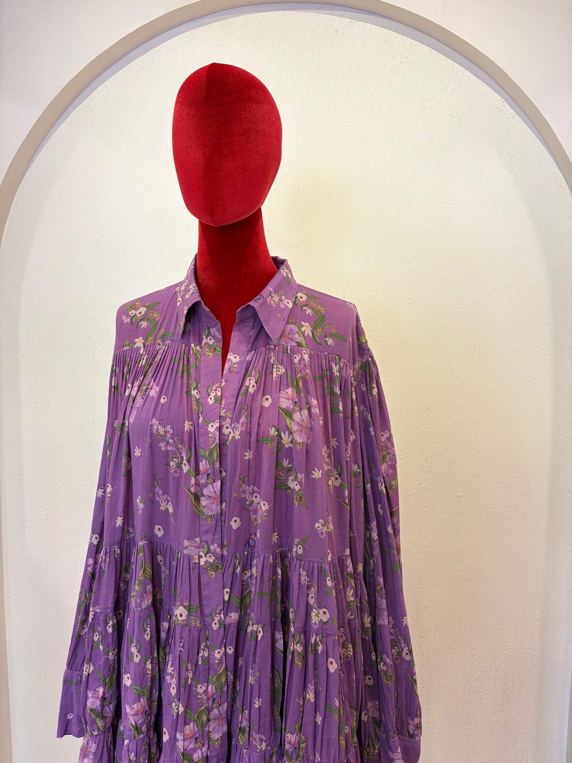 Mull Lavender Short Dress