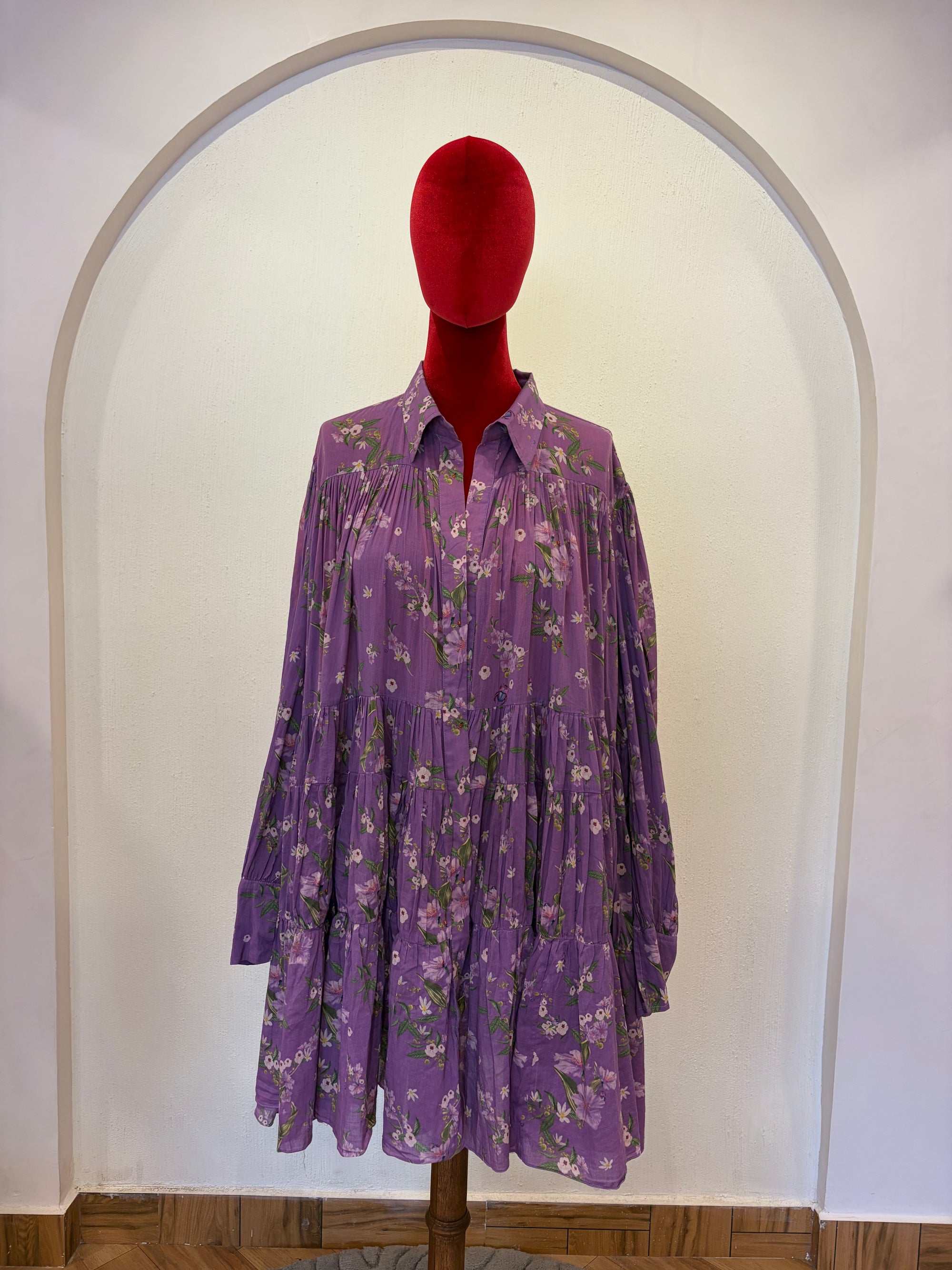 Mull Lavender Short Dress