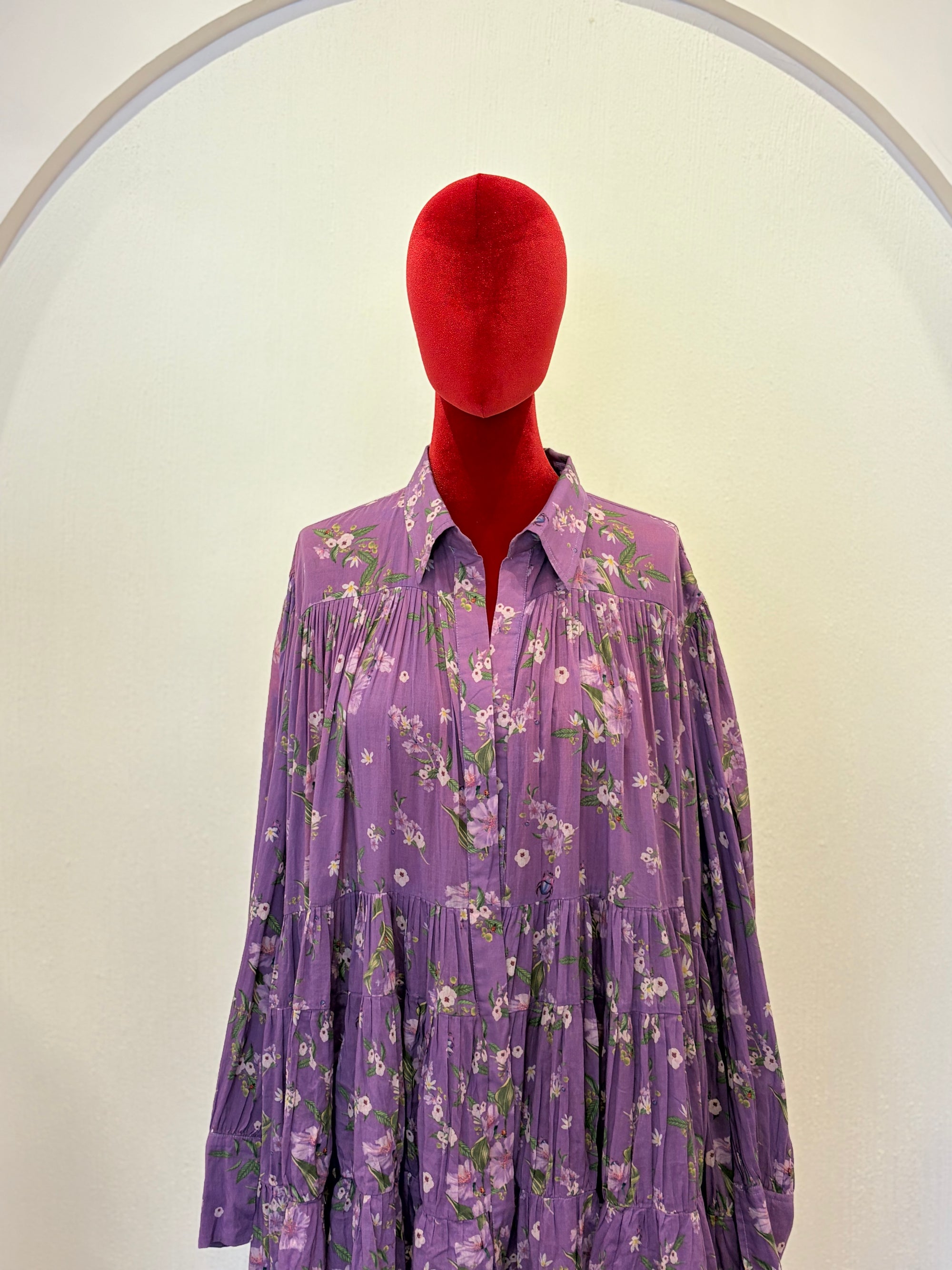 Mull Lavender Short Dress